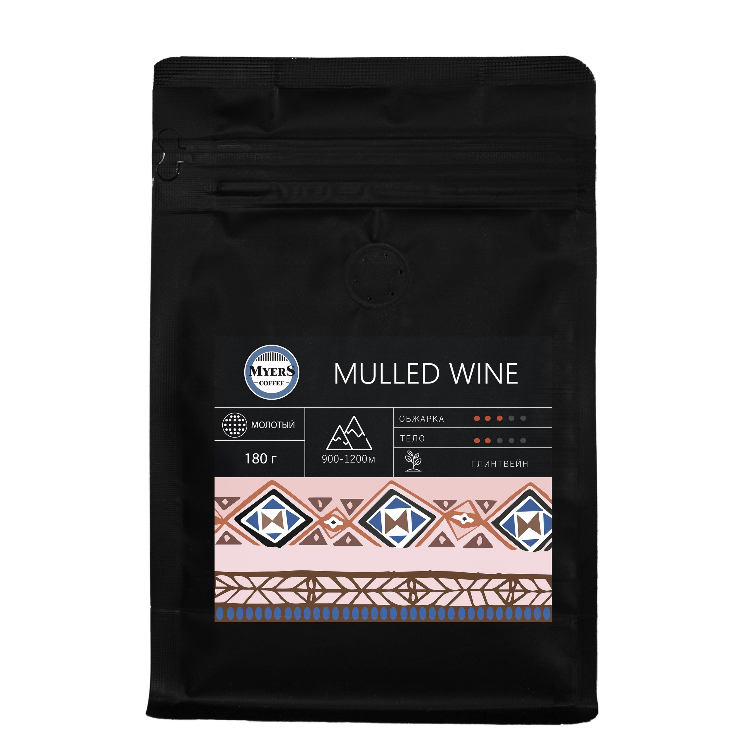 Дизайн упаковки кофе и последующая печать на самоклейке 