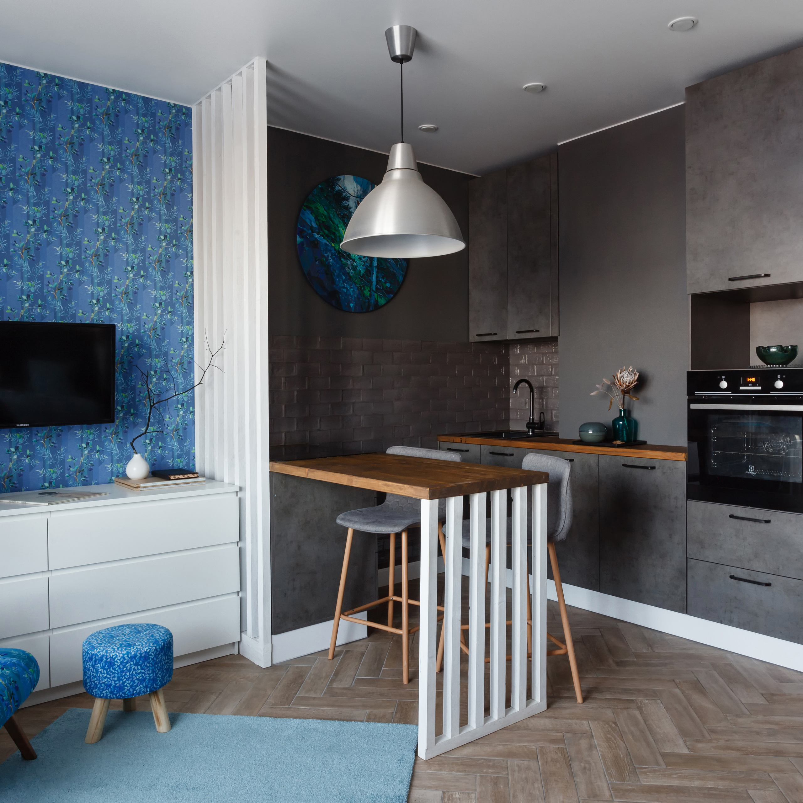 Лисья нора. Квартира-студия 28 м². Мастерская интерьеров Светланы Куксовой. Дизайн и реализация