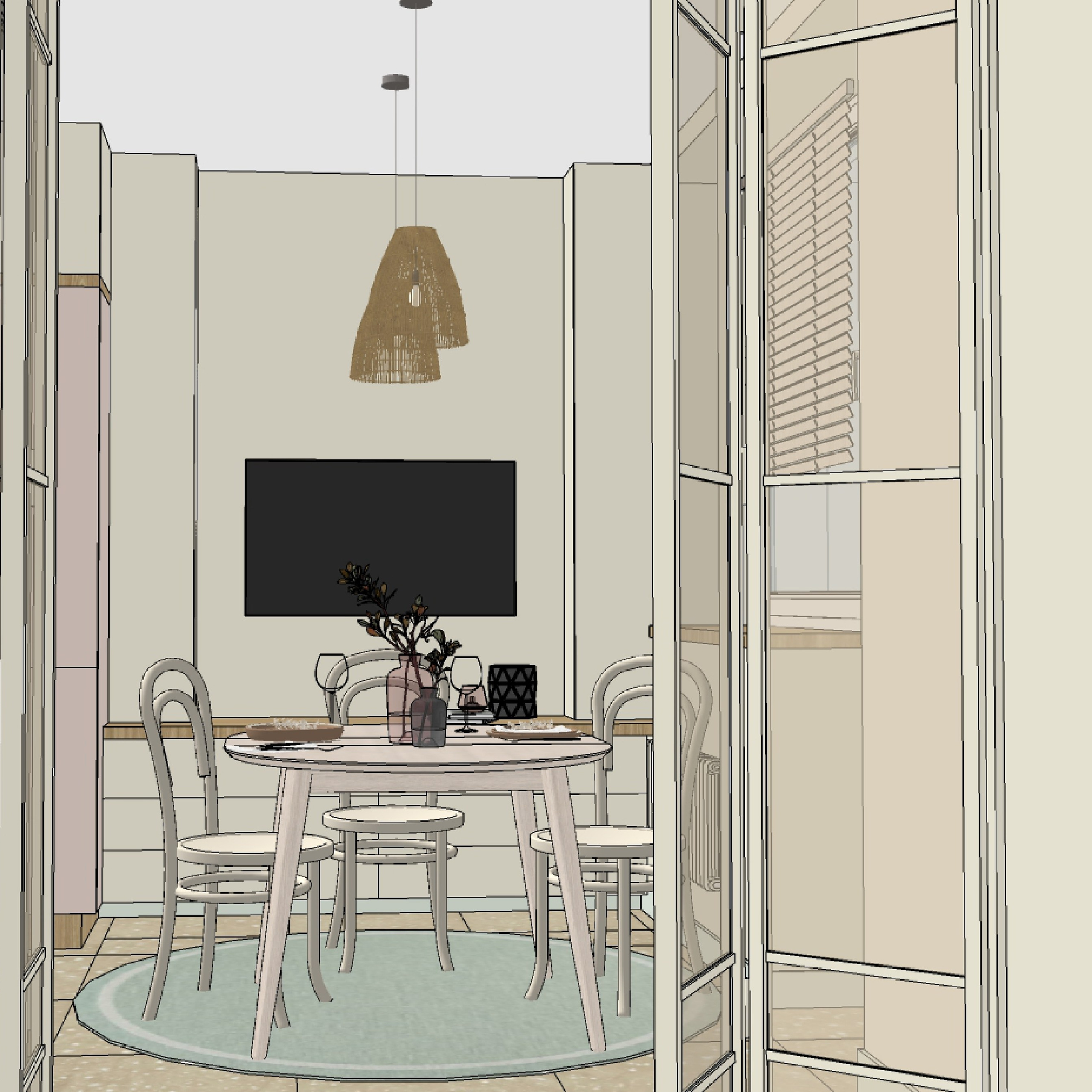 Гербарий. Квартира 96 м². Мастерская интерьеров Светланы Куксовой. Дизайн и реализация