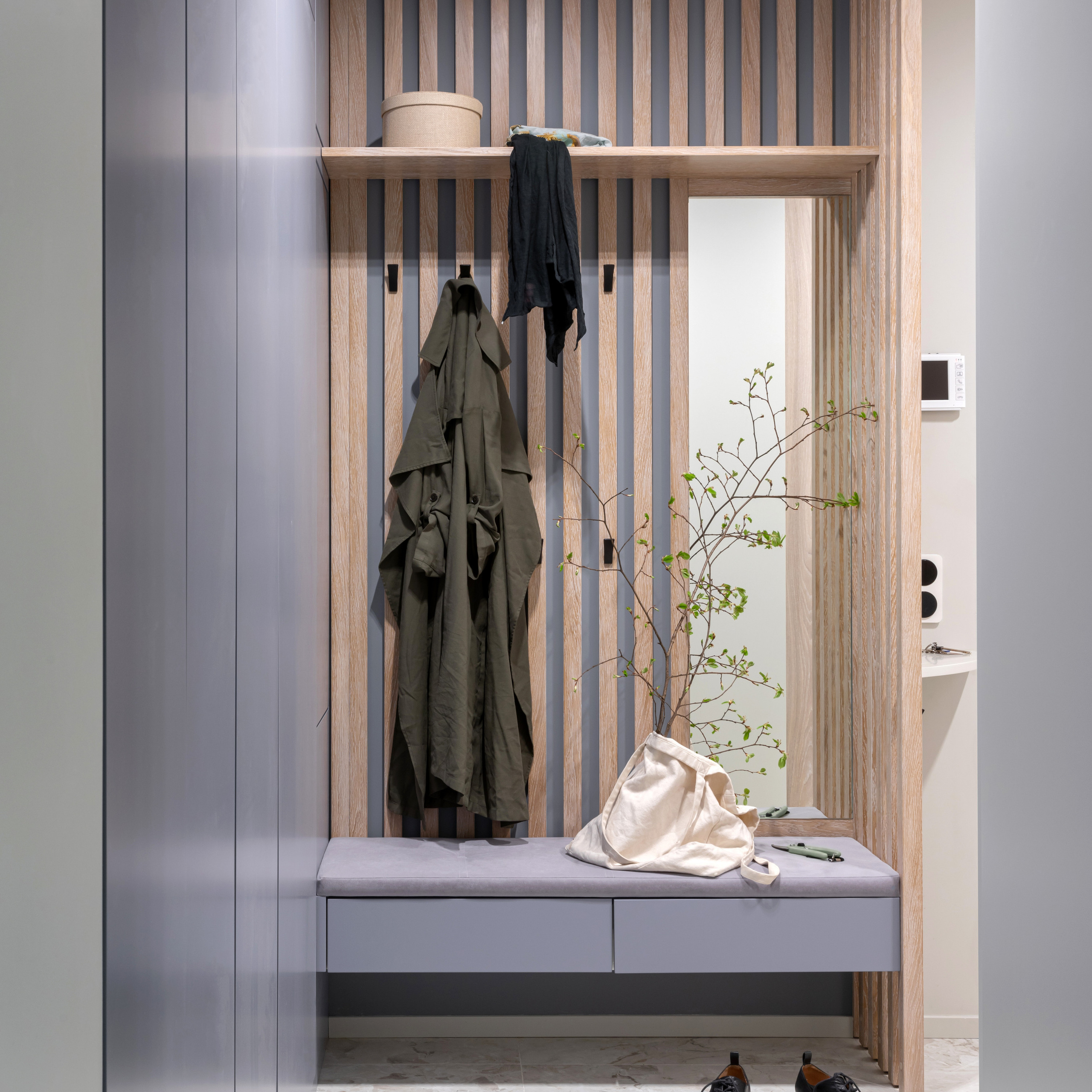 Окна в парк. Квартира 47 м². Мастерская интерьеров Светланы Куксовой. Дизайн и реализация