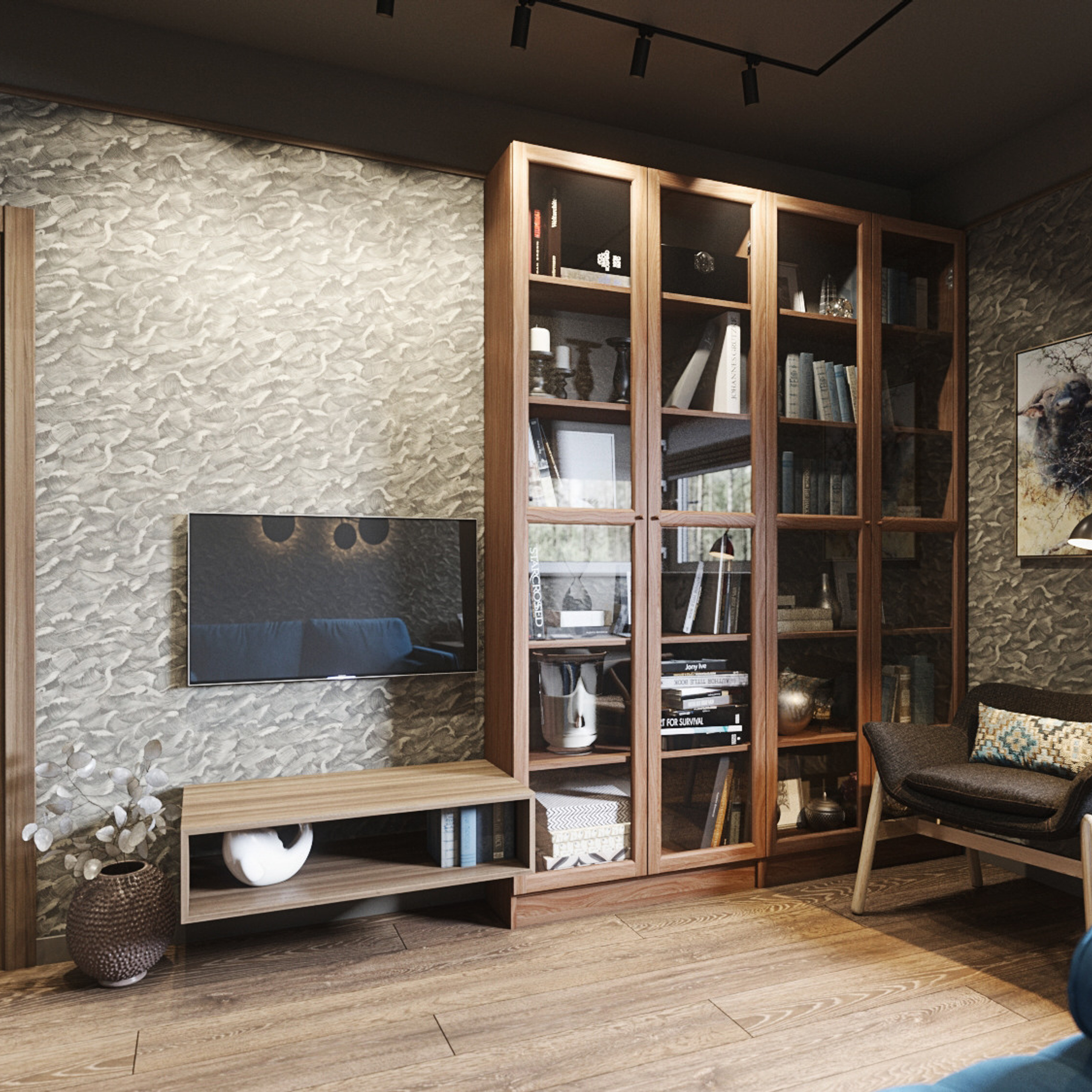 Дом в лесу. Дом 170 м². Мастерская интерьеров Светланы Куксовой. Дизайн и реализация