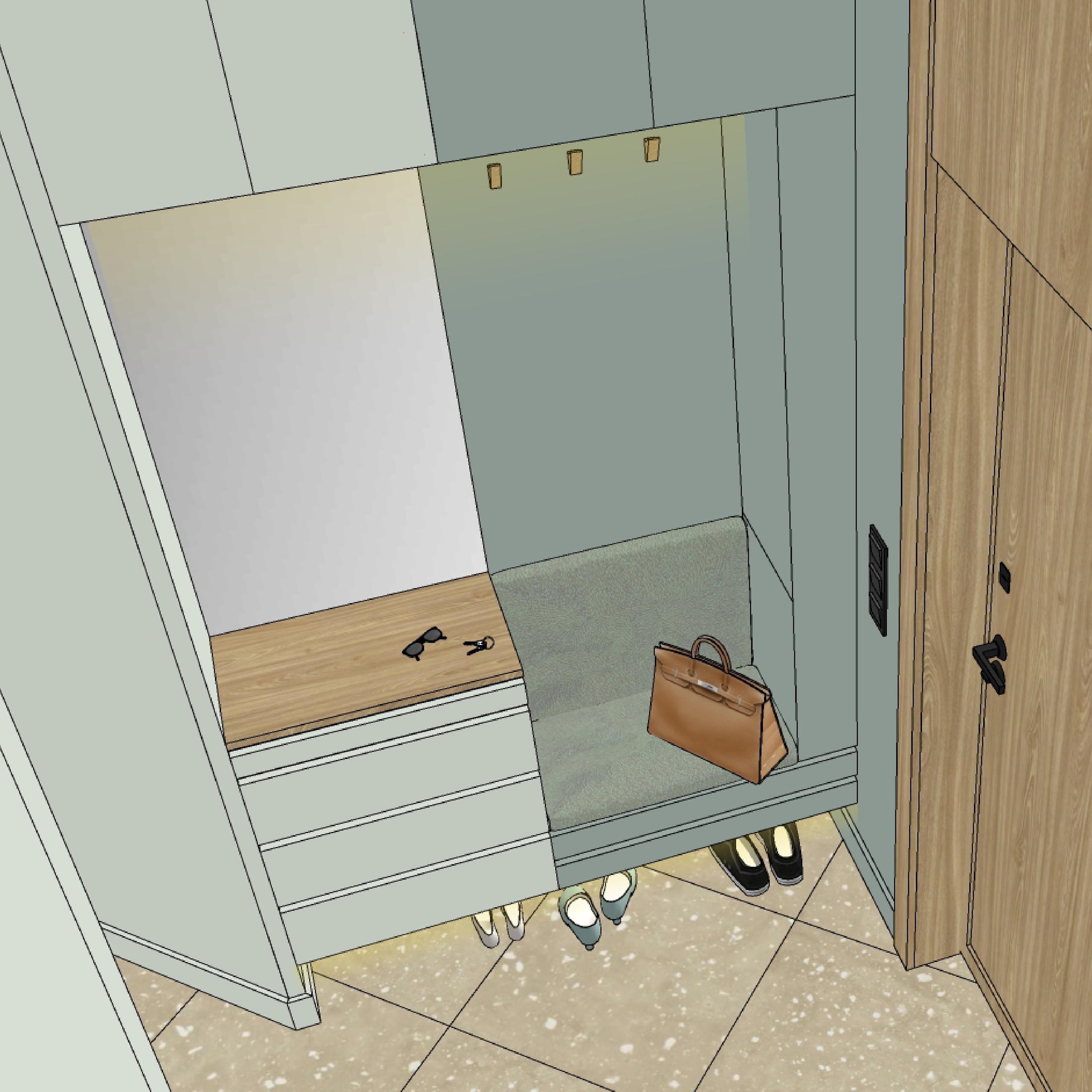 Гербарий. Квартира 96 м². Мастерская интерьеров Светланы Куксовой. Дизайн и реализация