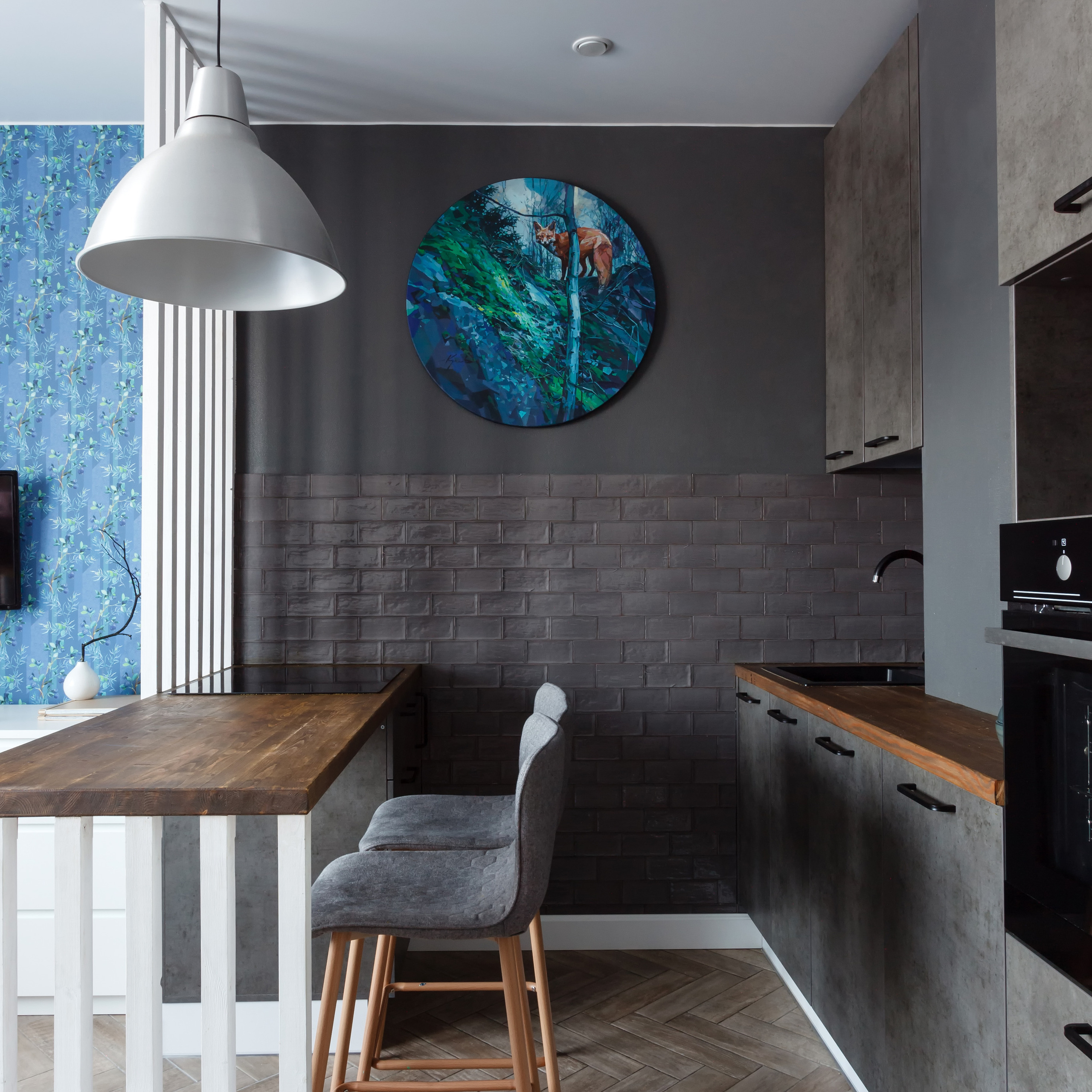 Лисья нора. Квартира-студия 28 м². Мастерская интерьеров Светланы Куксовой. Дизайн и реализация