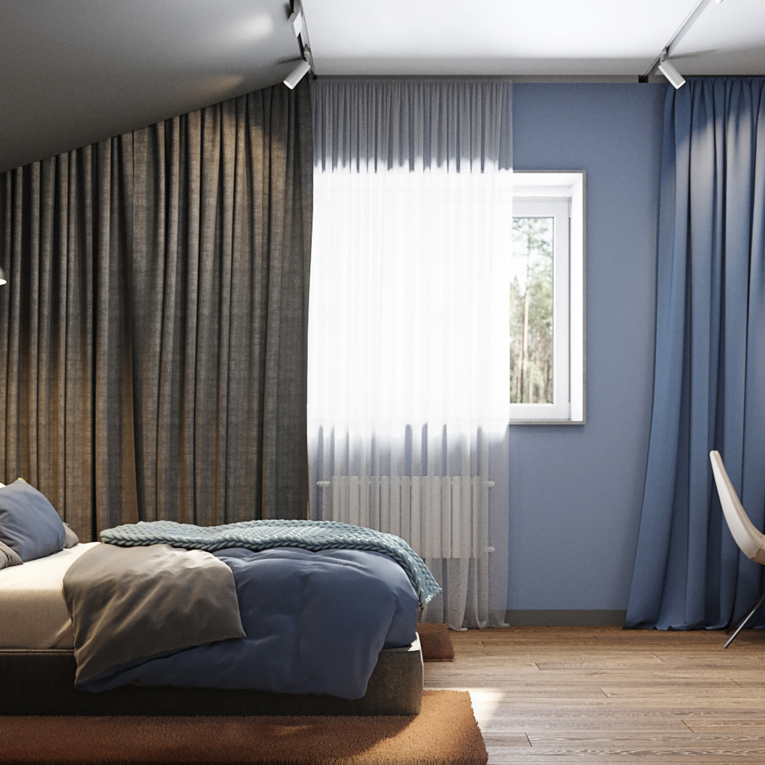 Дом в лесу. Дом 170 м². Мастерская интерьеров Светланы Куксовой. Дизайн и реализация