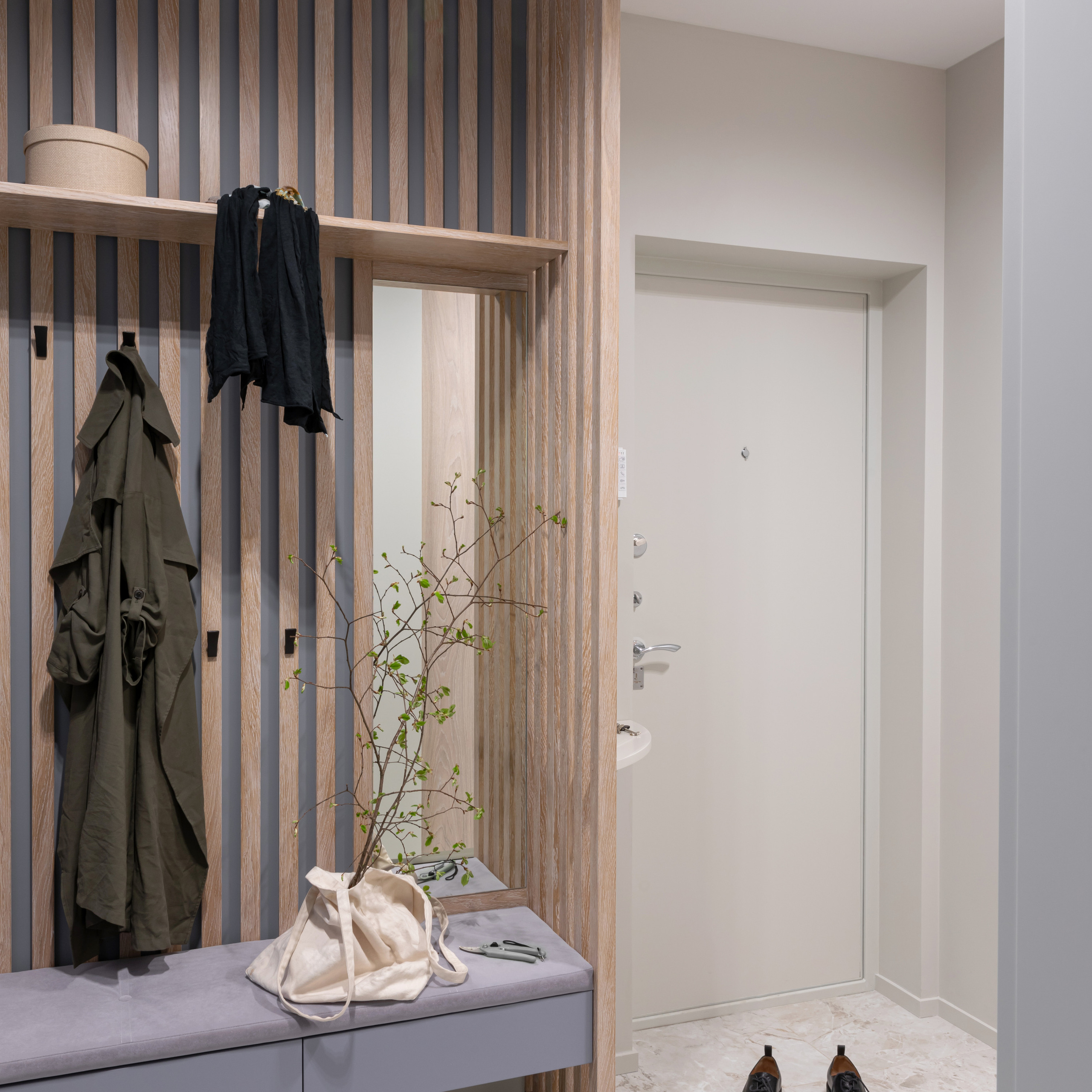 Окна в парк. Квартира 47 м². Мастерская интерьеров Светланы Куксовой. Дизайн и реализация