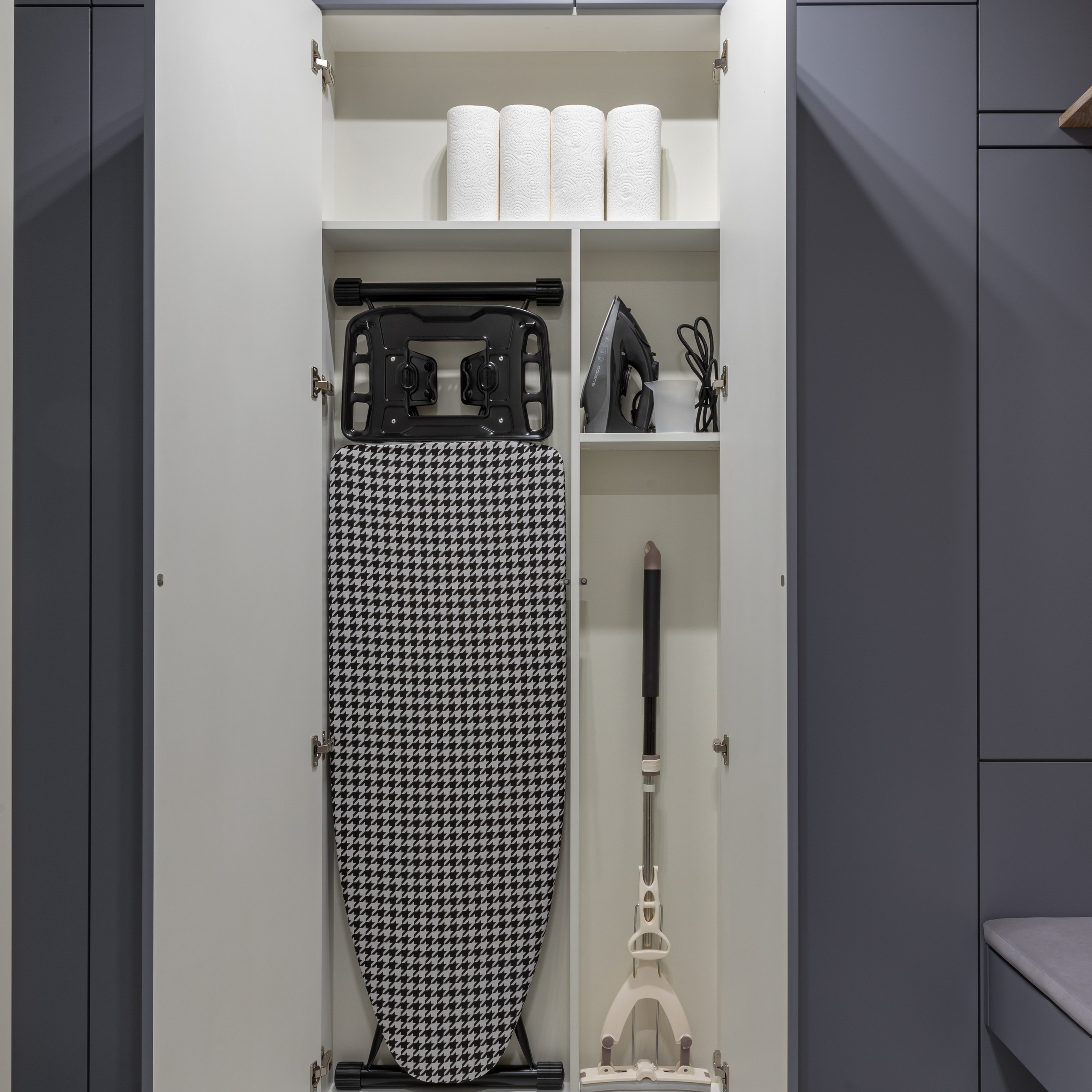 Окна в парк. Квартира 47 м². Мастерская интерьеров Светланы Куксовой. Дизайн и реализация