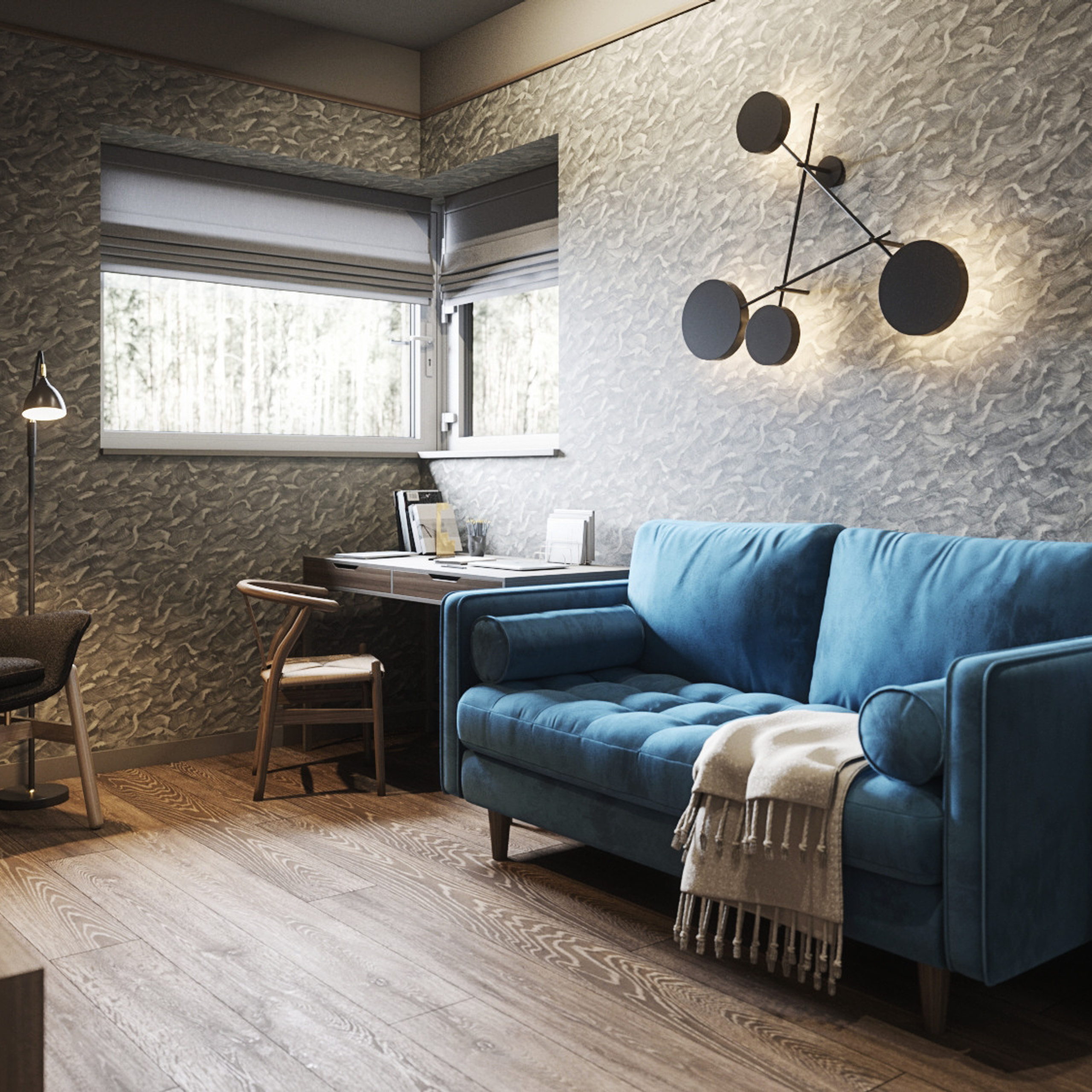 Дом в лесу. Дом 170 м². Мастерская интерьеров Светланы Куксовой. Дизайн и реализация