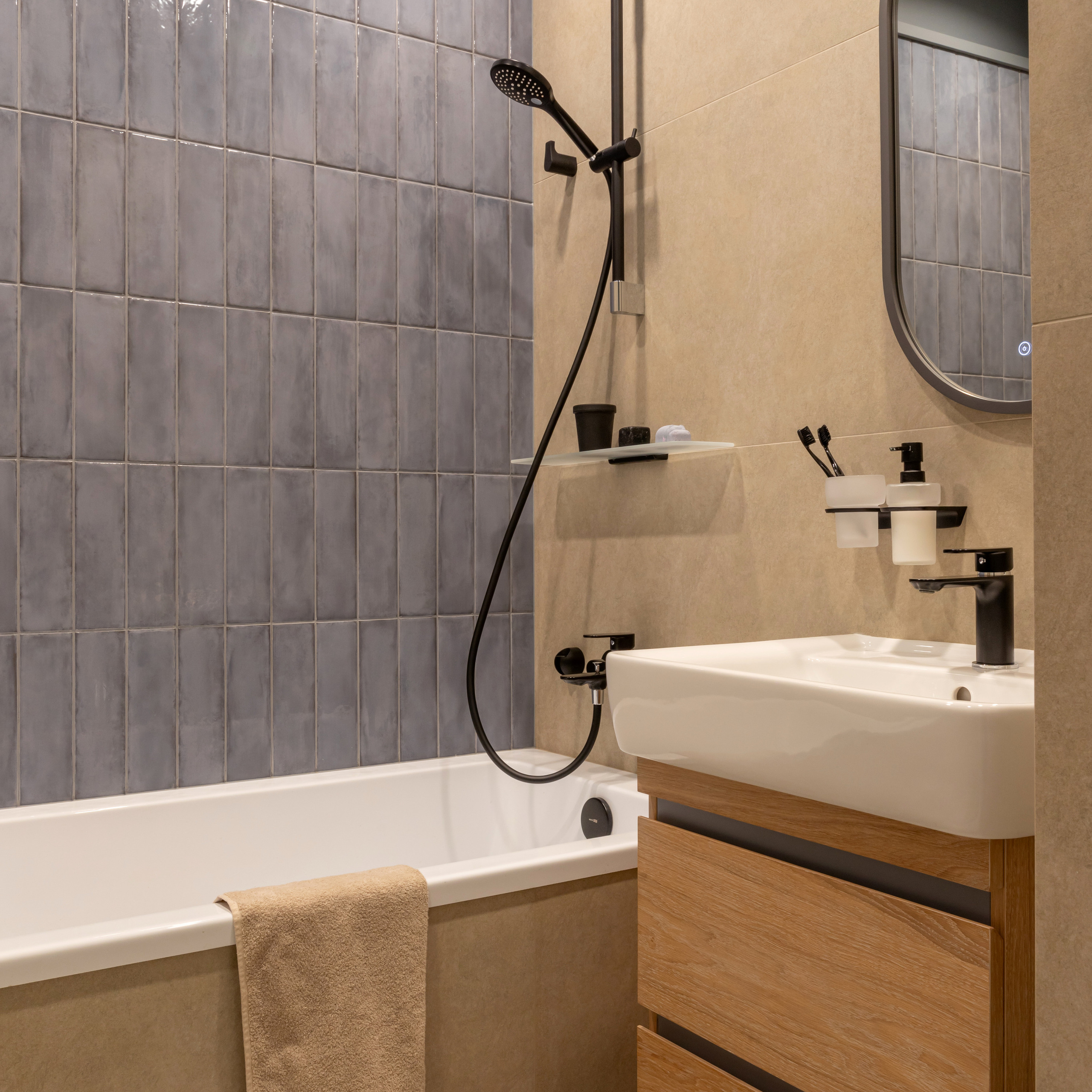 Окна в парк. Квартира 47 м². Мастерская интерьеров Светланы Куксовой. Дизайн и реализация