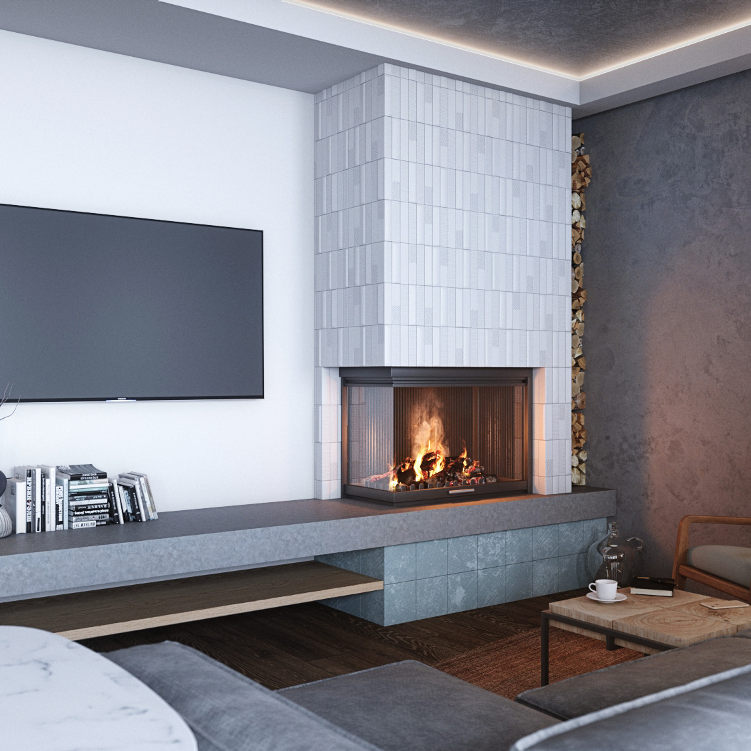 Дом в лесу. Дом 170 м². Мастерская интерьеров Светланы Куксовой. Дизайн и реализация