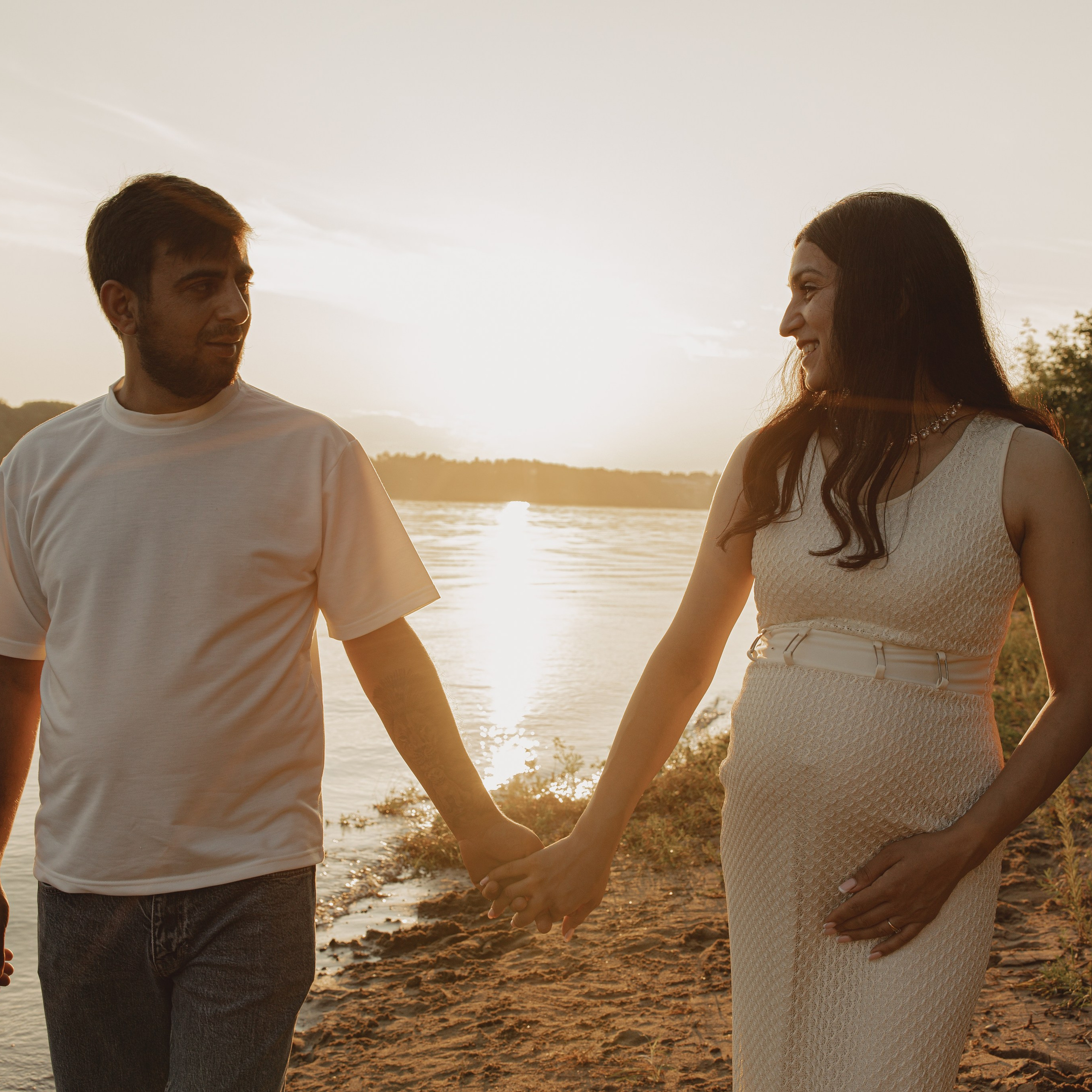 На закате…