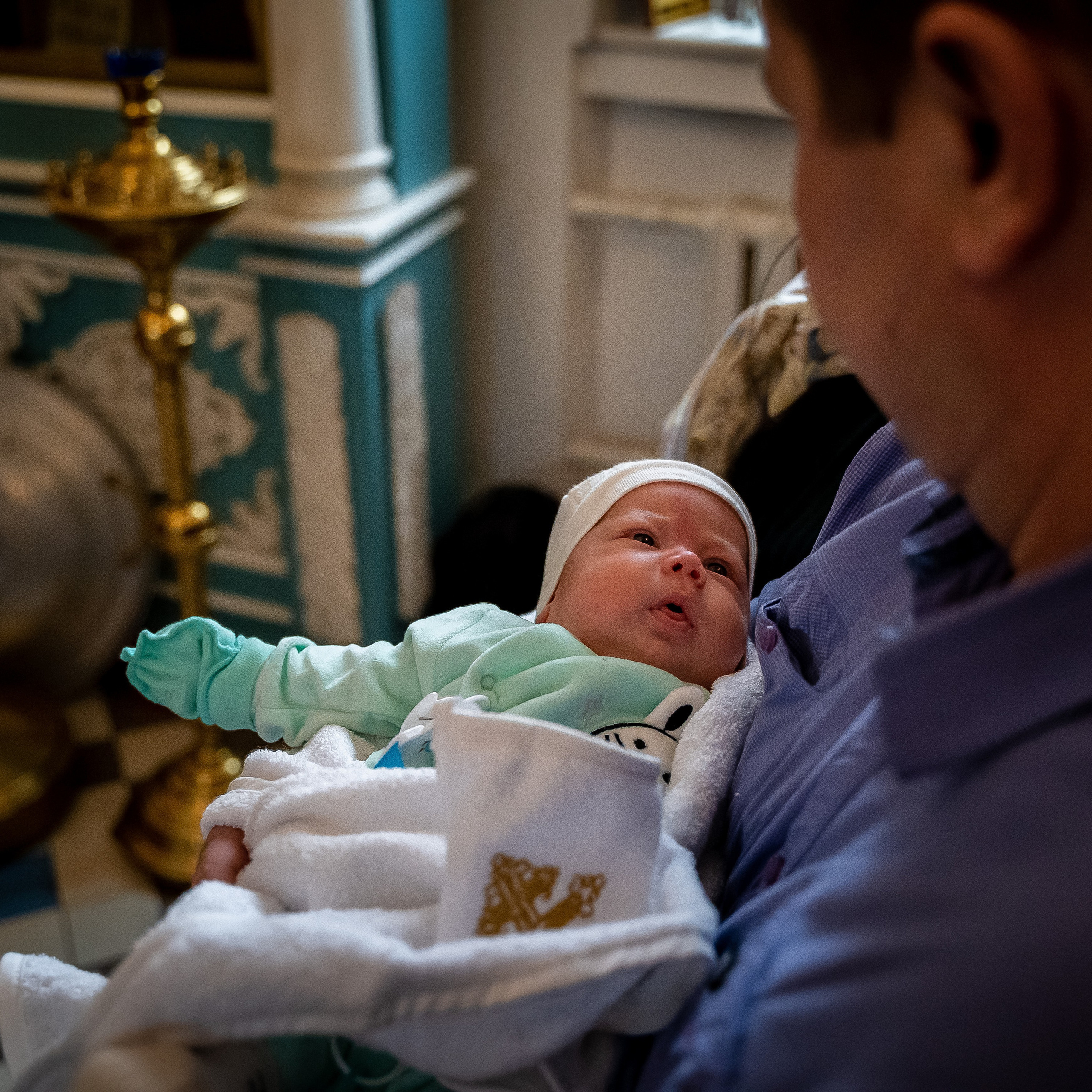 Крещение и выписка из роддома. Контент съемка под ключ. Световое шоу / Москва и Мо