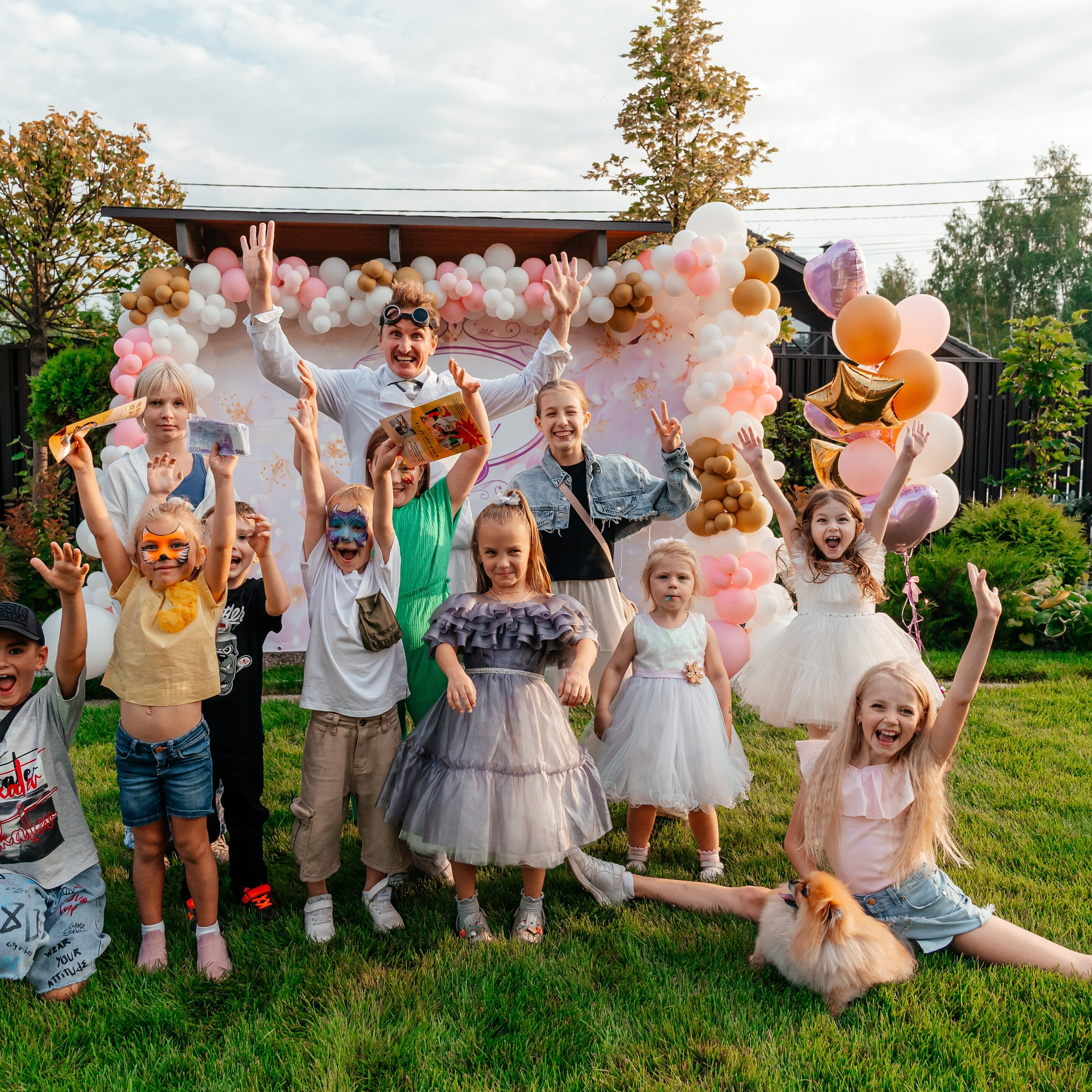 Детский день рождения, праздник. Контент съемка под ключ. Световое шоу / Москва и Мо