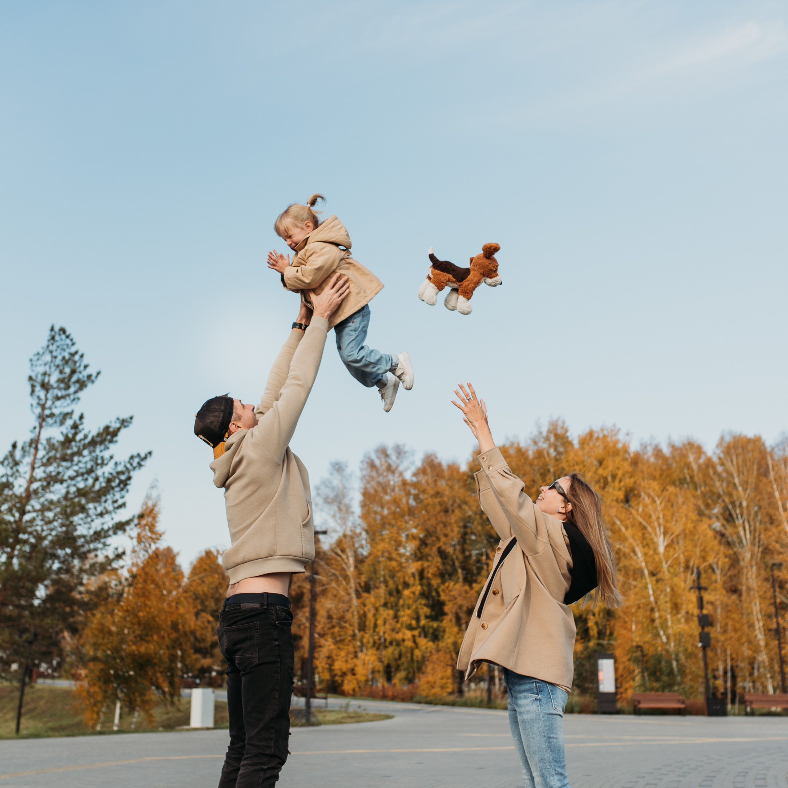 Настя, Рома и Николь в парке «Арена»