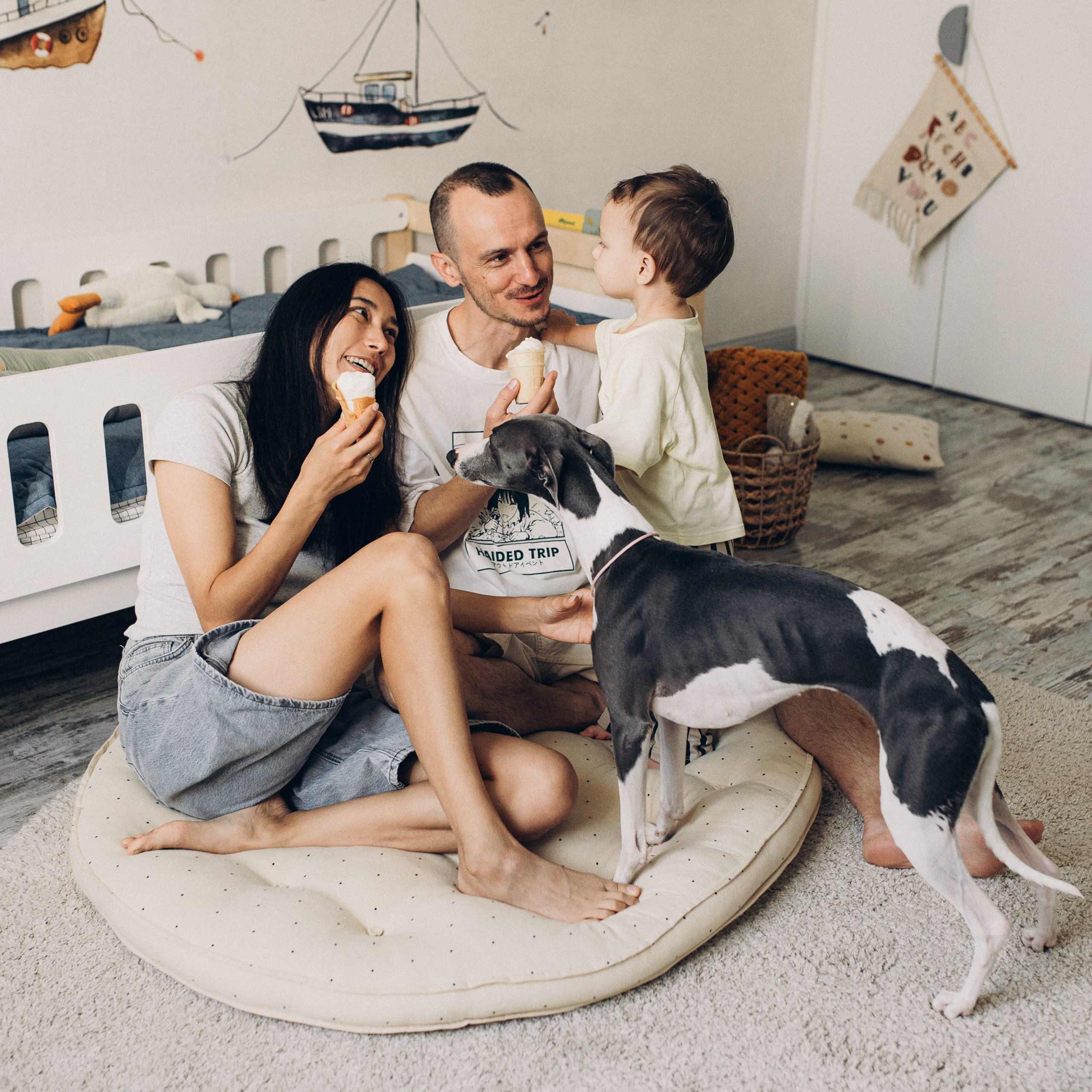 Вика, Леша, Роберт и Луша