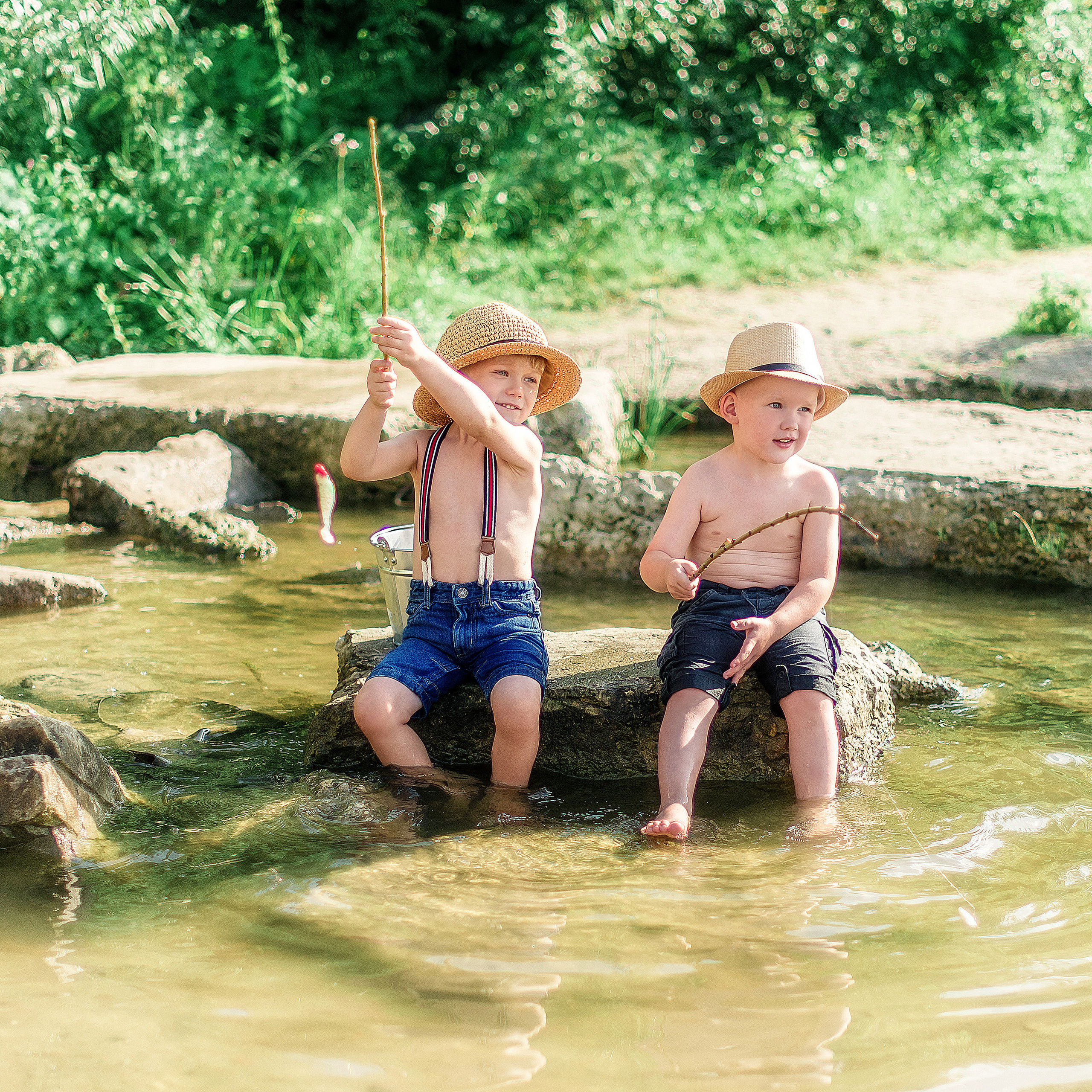 Рыбалка-детский фотопроект