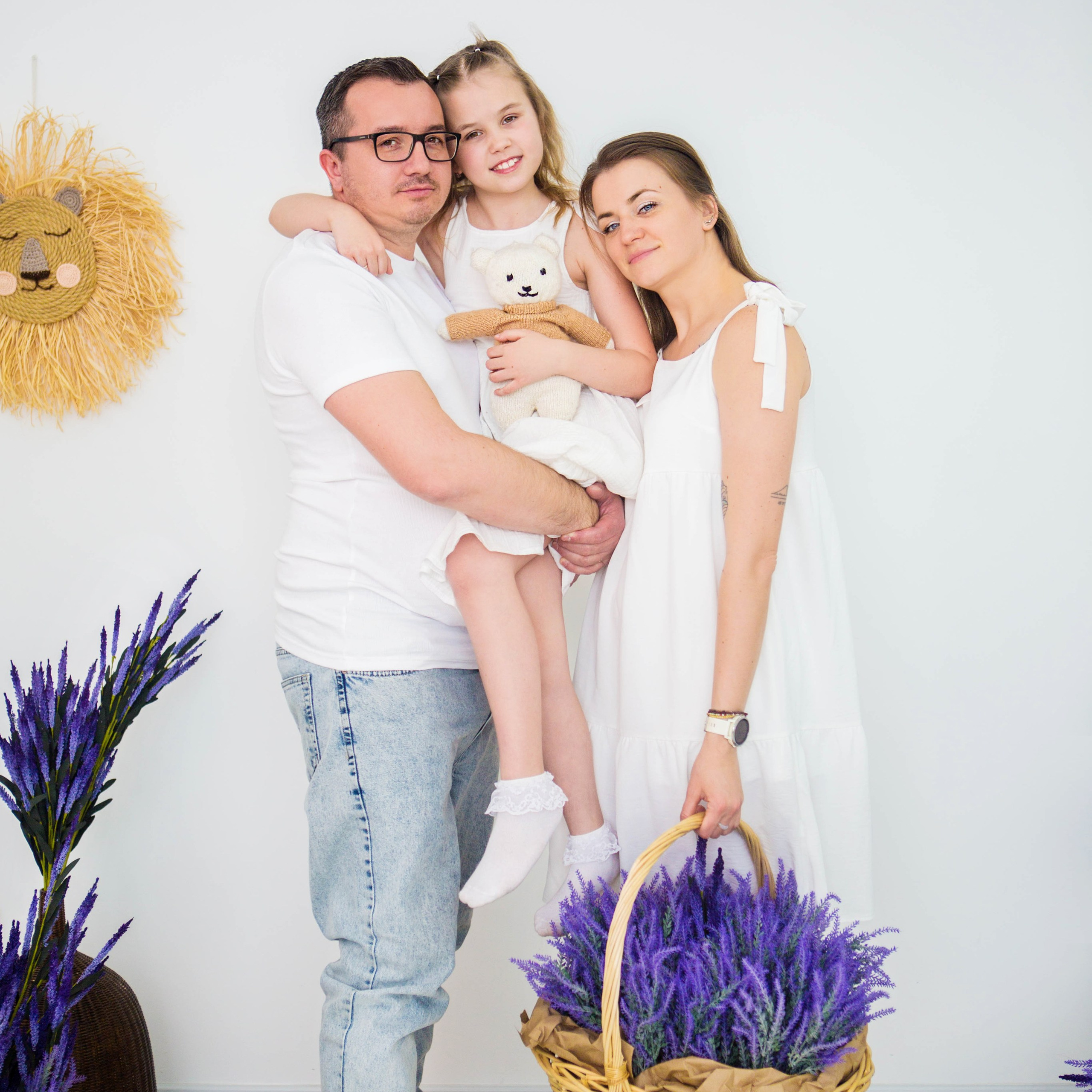 Юлия, Алексей и Злата. Фотостудия «Пшеница»