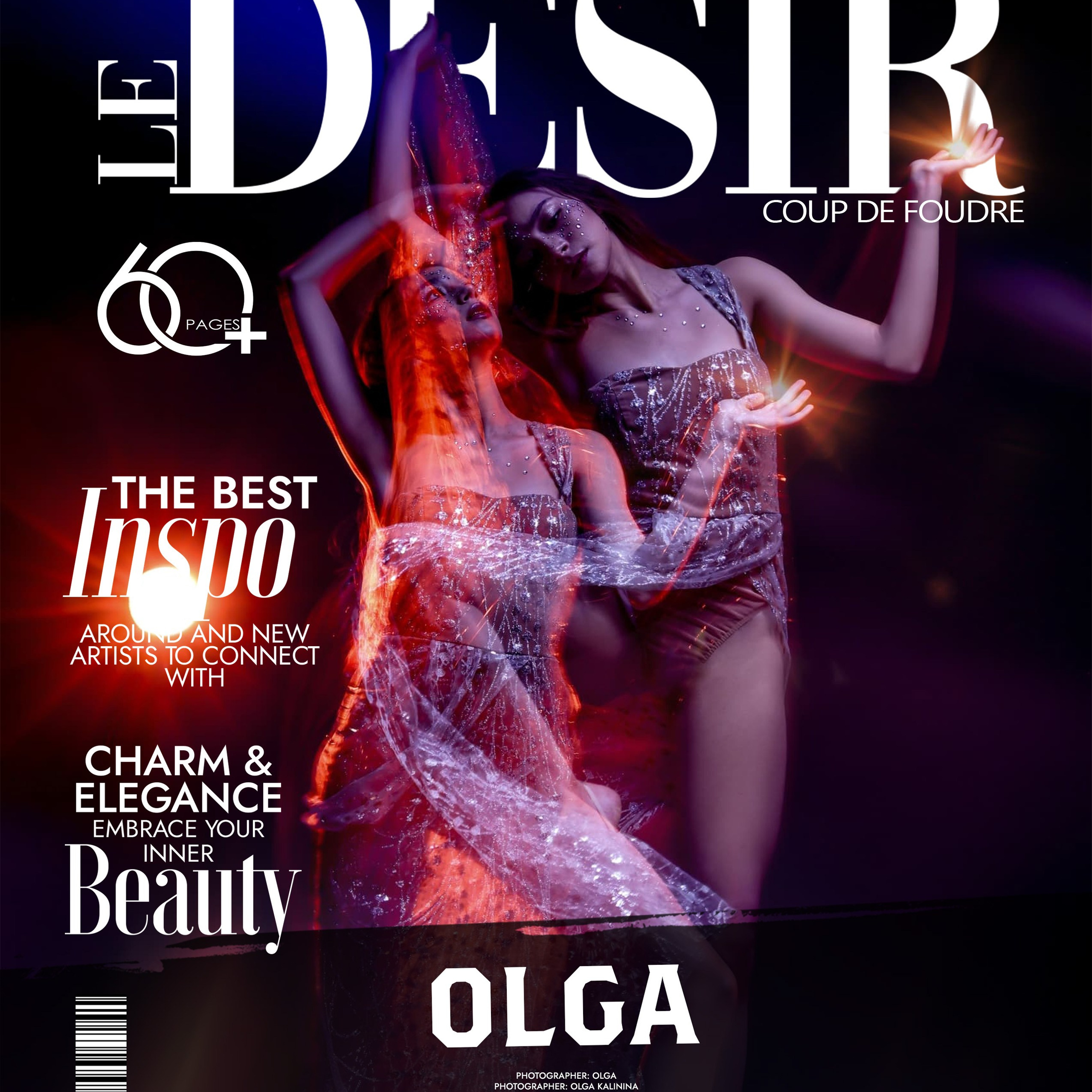 Обложка |Журнал LeDesir · 8 AUG LE DESIR | BEAUTY ISSUE | Афины, Греция |Модель: Юлия Попова I Модельное агентство: "Ra-fashion MM"