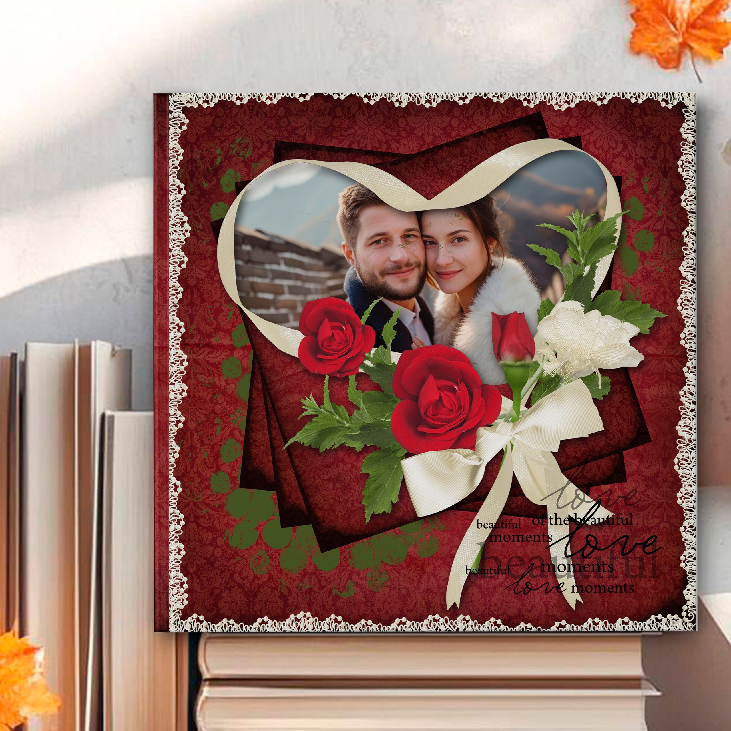 Дизайн СВАДЕБНЫЙ «Распустившаяся роза, цветок признаний и любви»