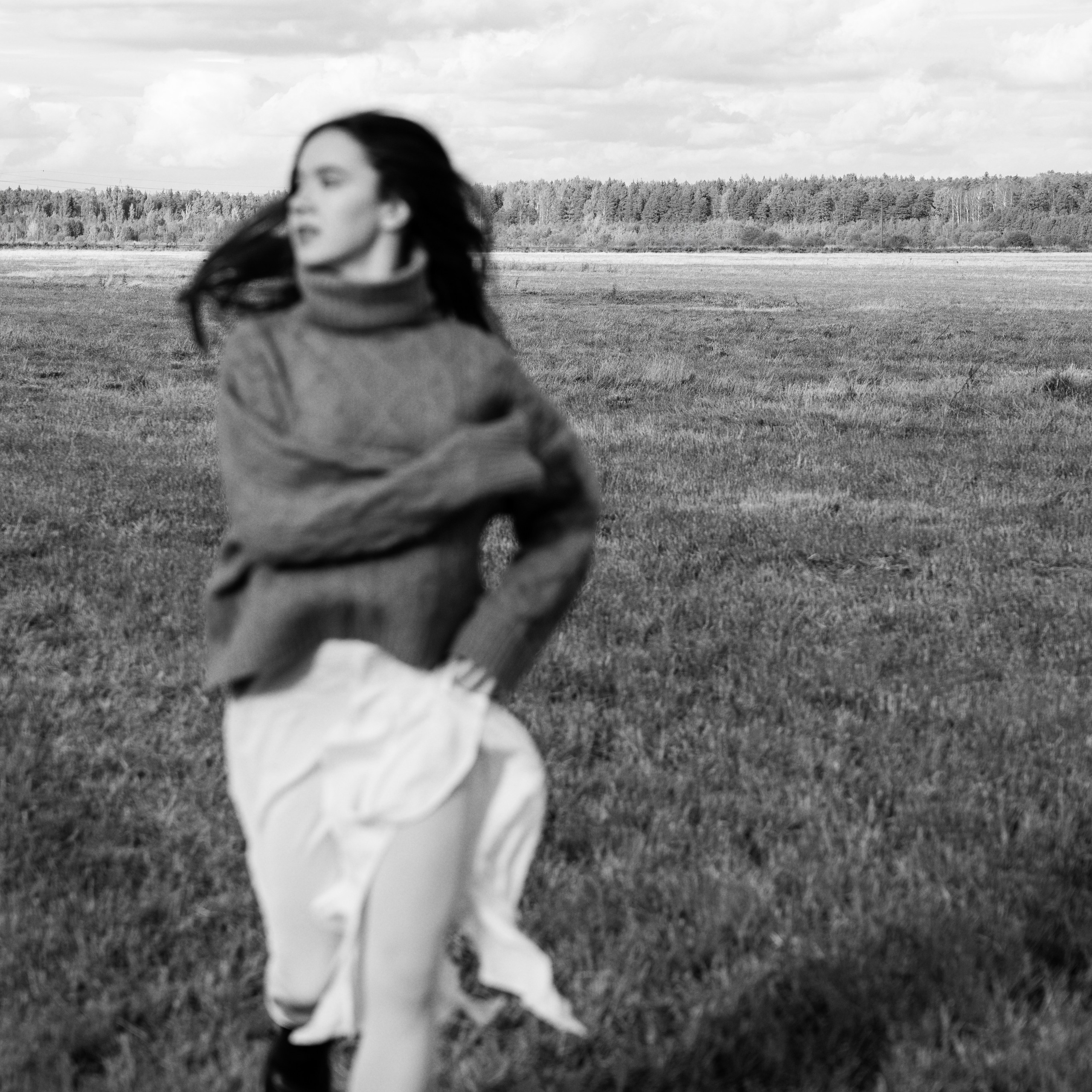 Прогулка в поле осенью