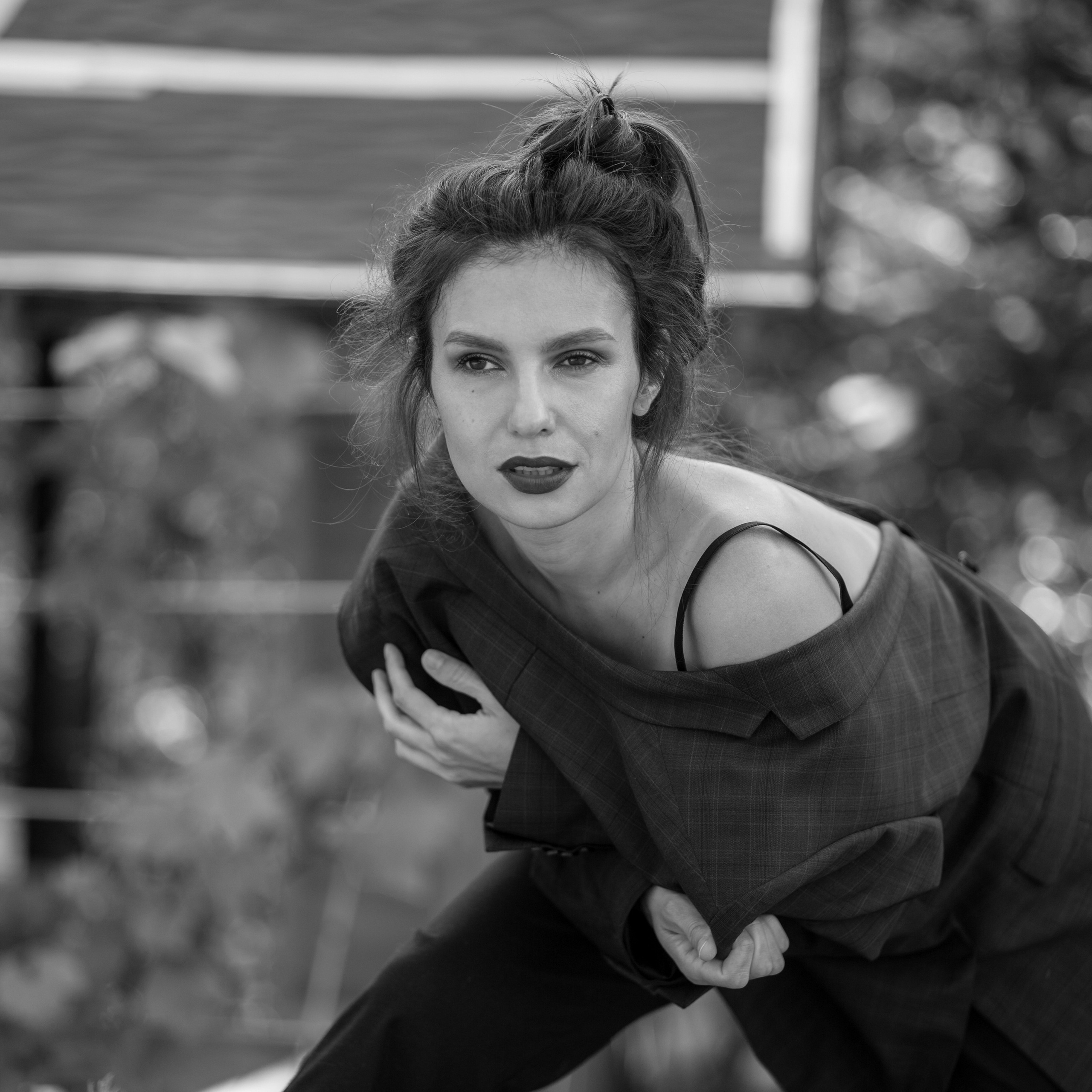 Чб фотосессия. Оксана