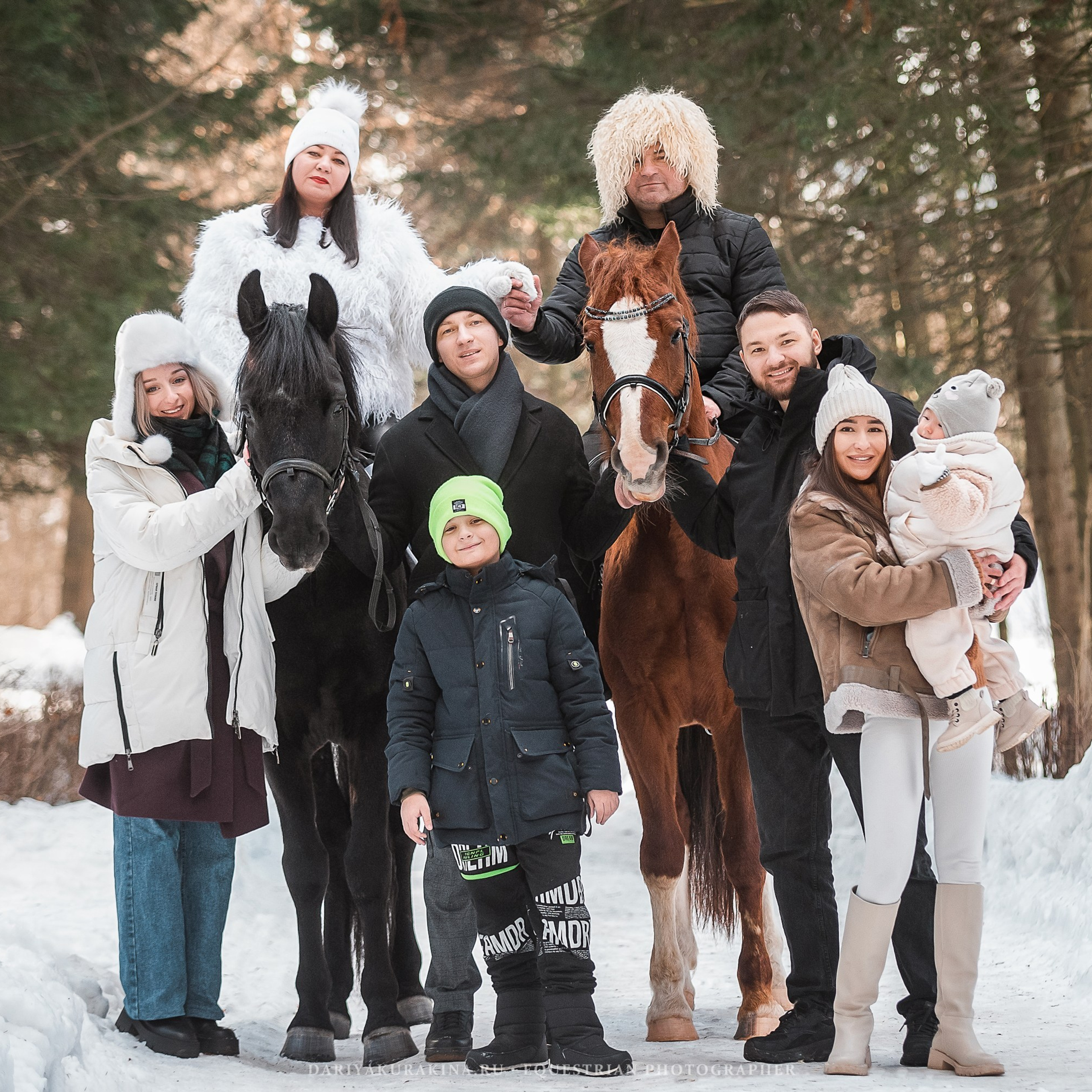 Большая семейная фотосессия в Усадьбе Быково