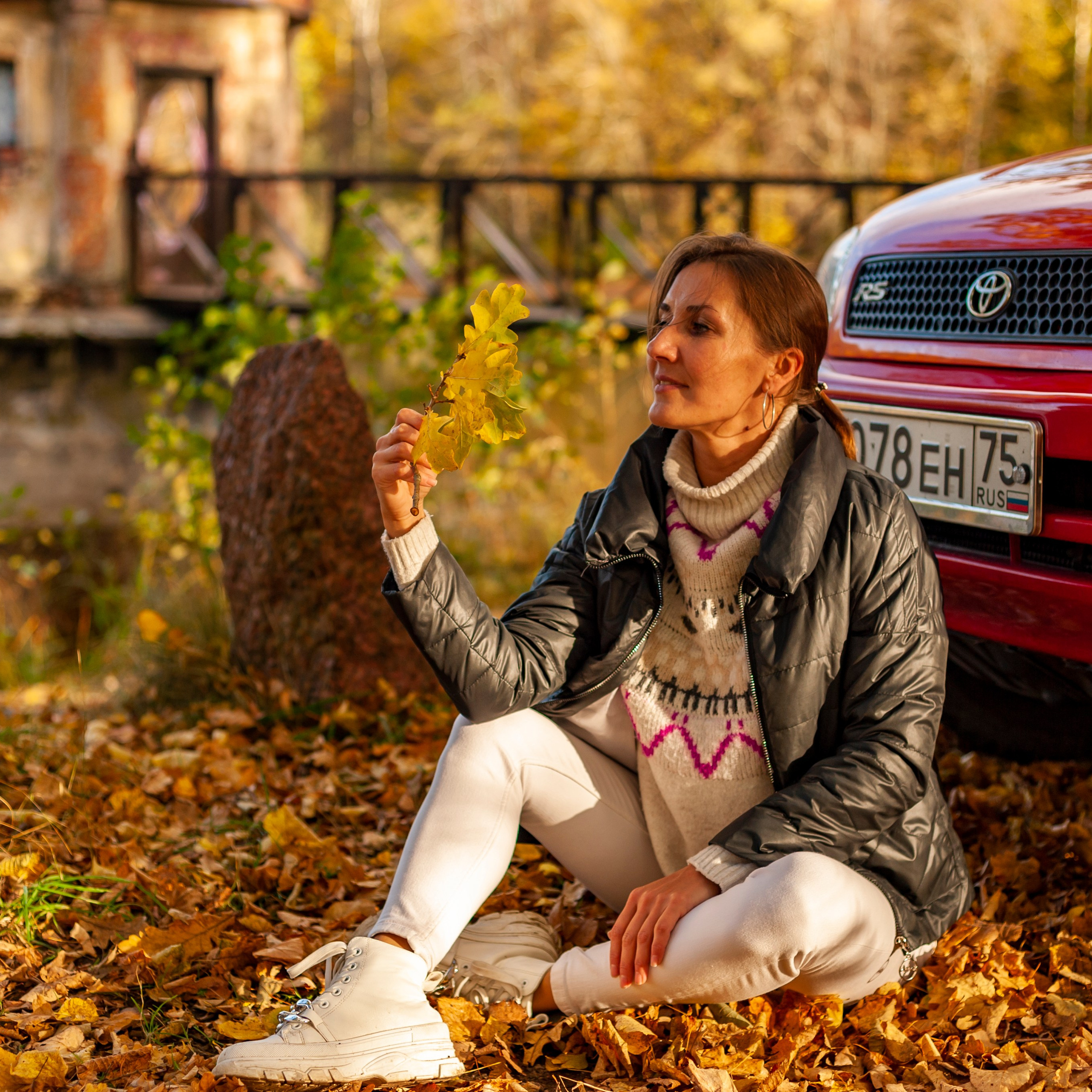 Съемка с автомобилем