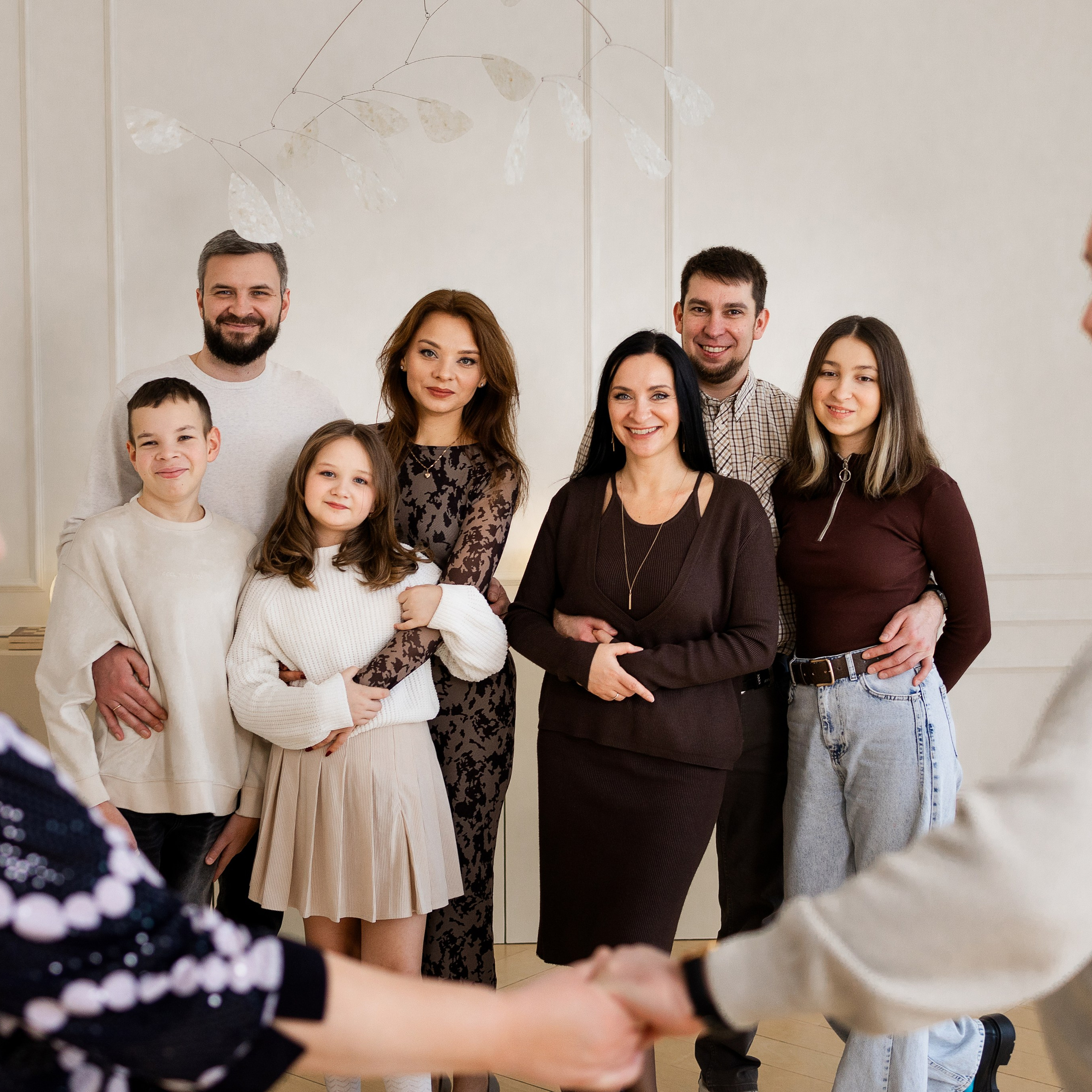 Съемка большой семьи в&nbsp;студии «Когда вместе»