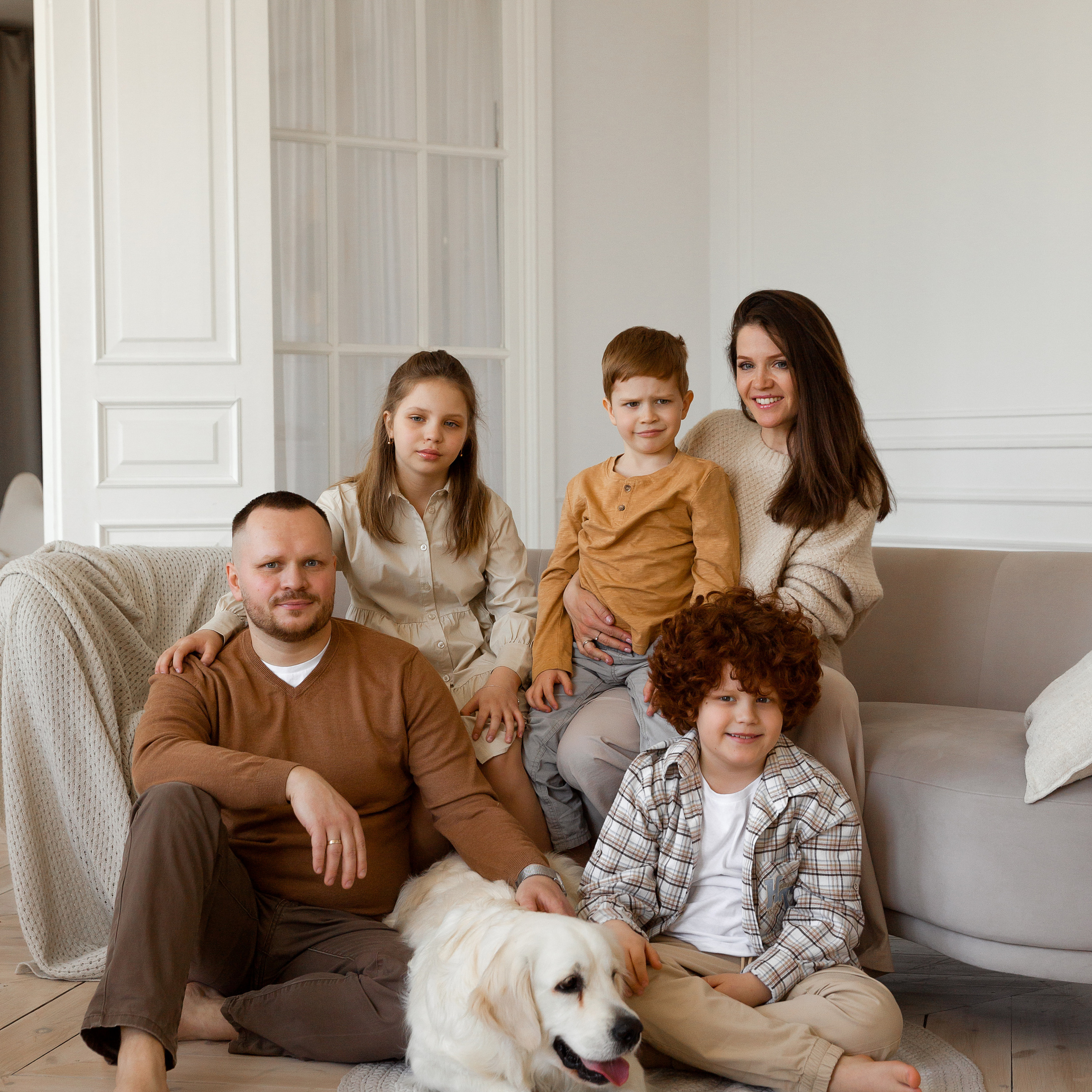 Семейная съемка в студии Villa Nina