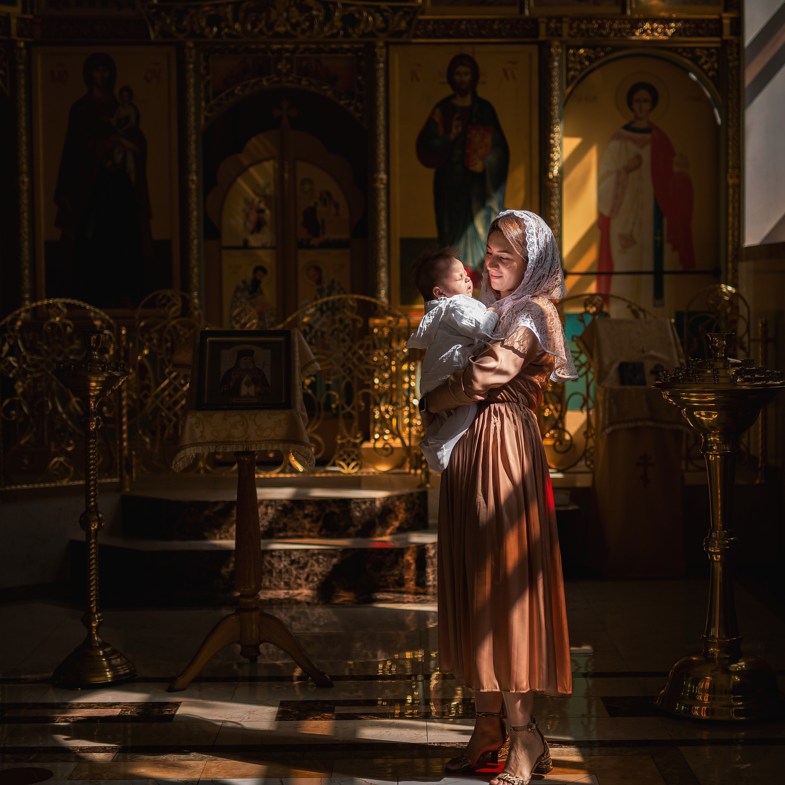 Виктория. Крещение сына