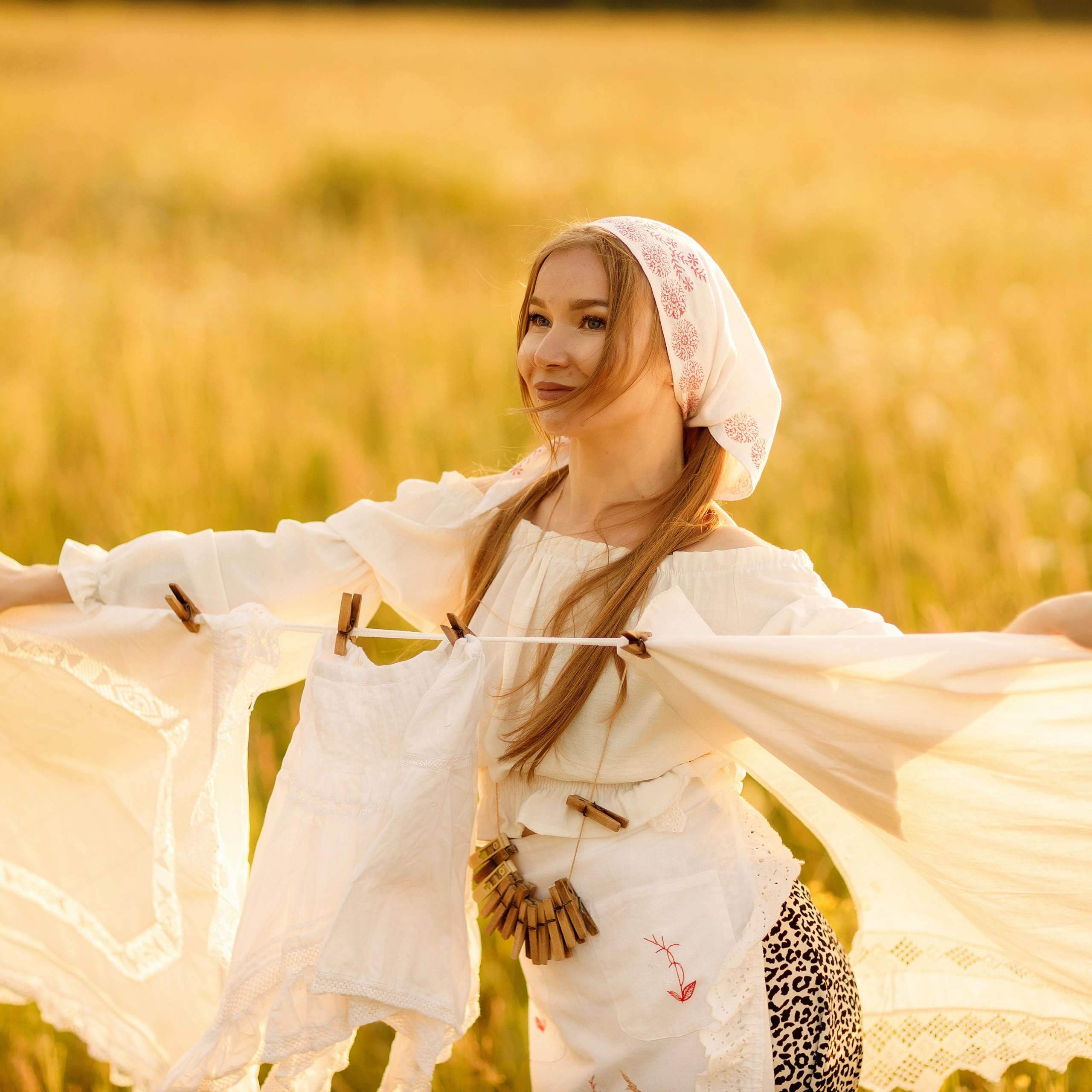 Тематическая фотосессия «Стирка» с&nbsp;Ларисой совместно с&nbsp;Ириной Павловой