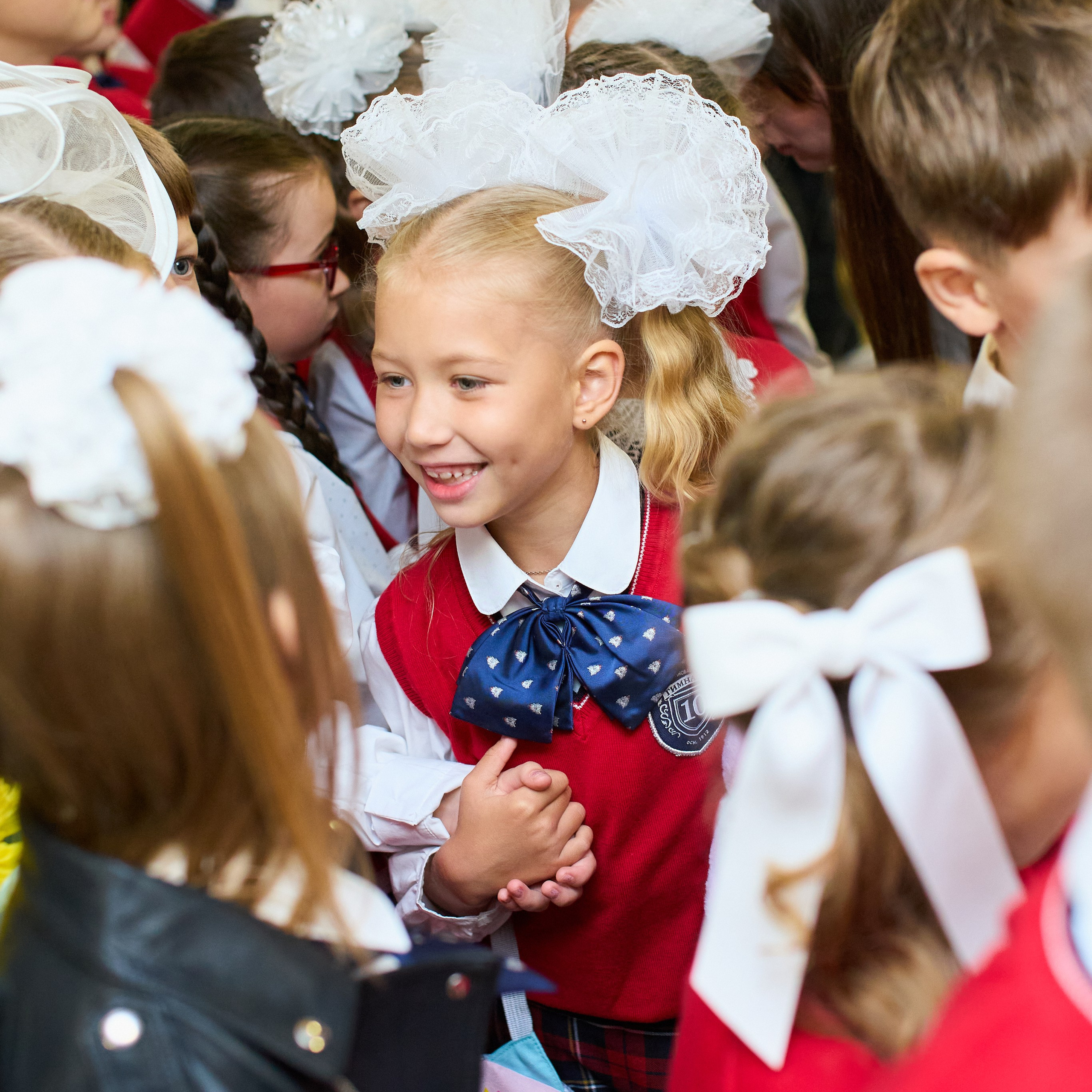 Первоклашки. 10 Гимназия, 2025 год. Репортажный и женский фотограф в Новосибирске