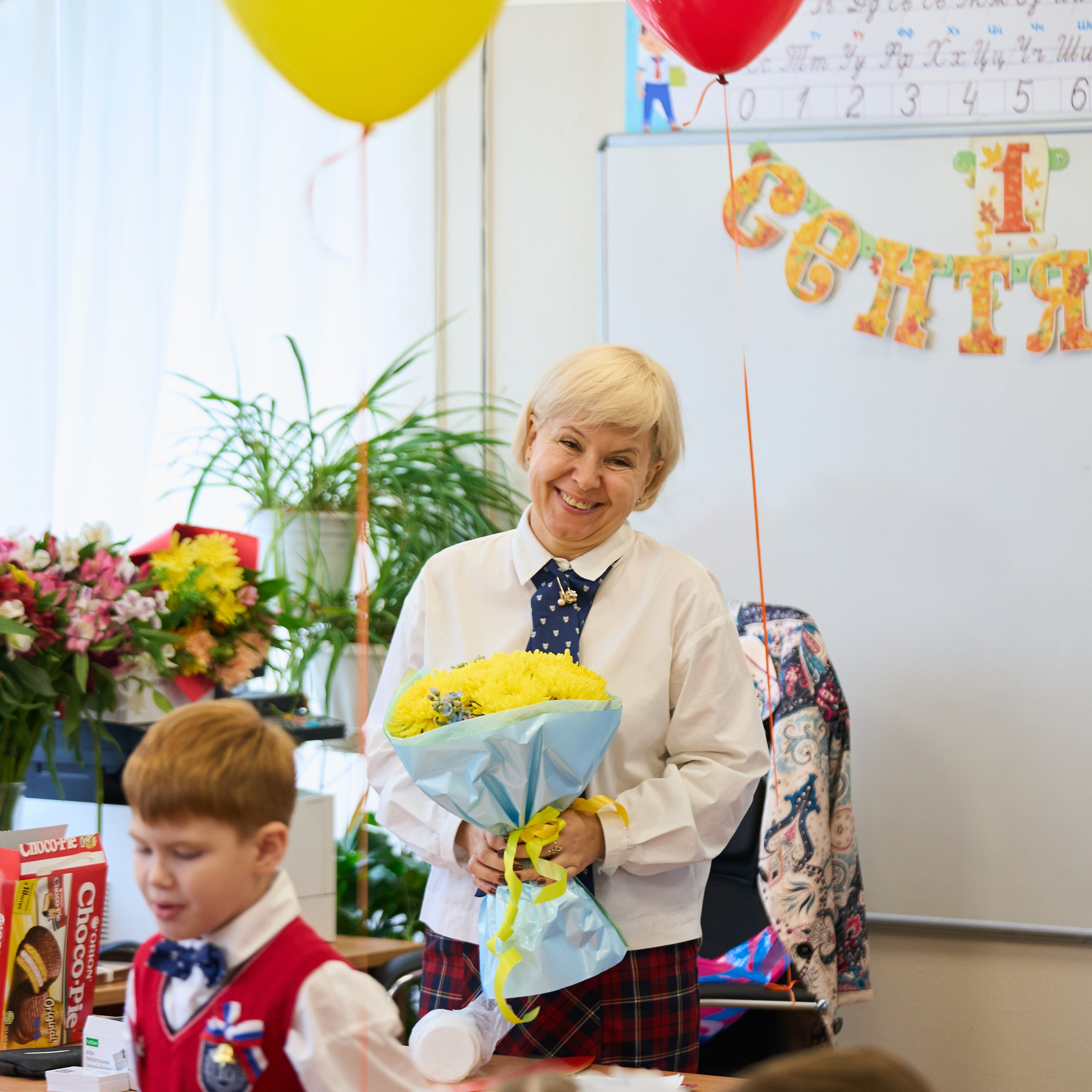 Первоклашки. 10 Гимназия, 2025 год. Репортажный и женский фотограф в Новосибирске