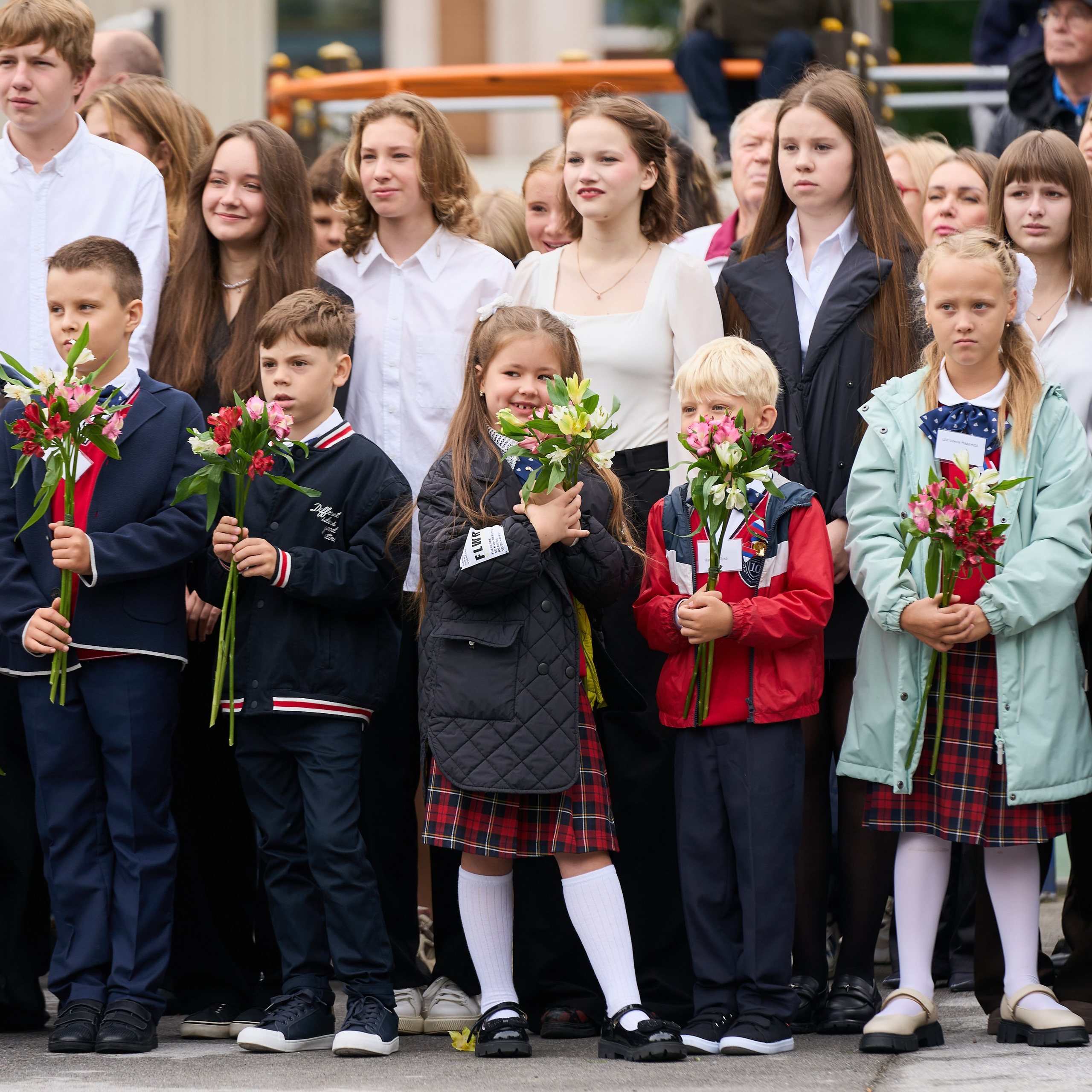 Первоклашки. 10 Гимназия, 2025 год. Репортажный и женский фотограф в Новосибирске