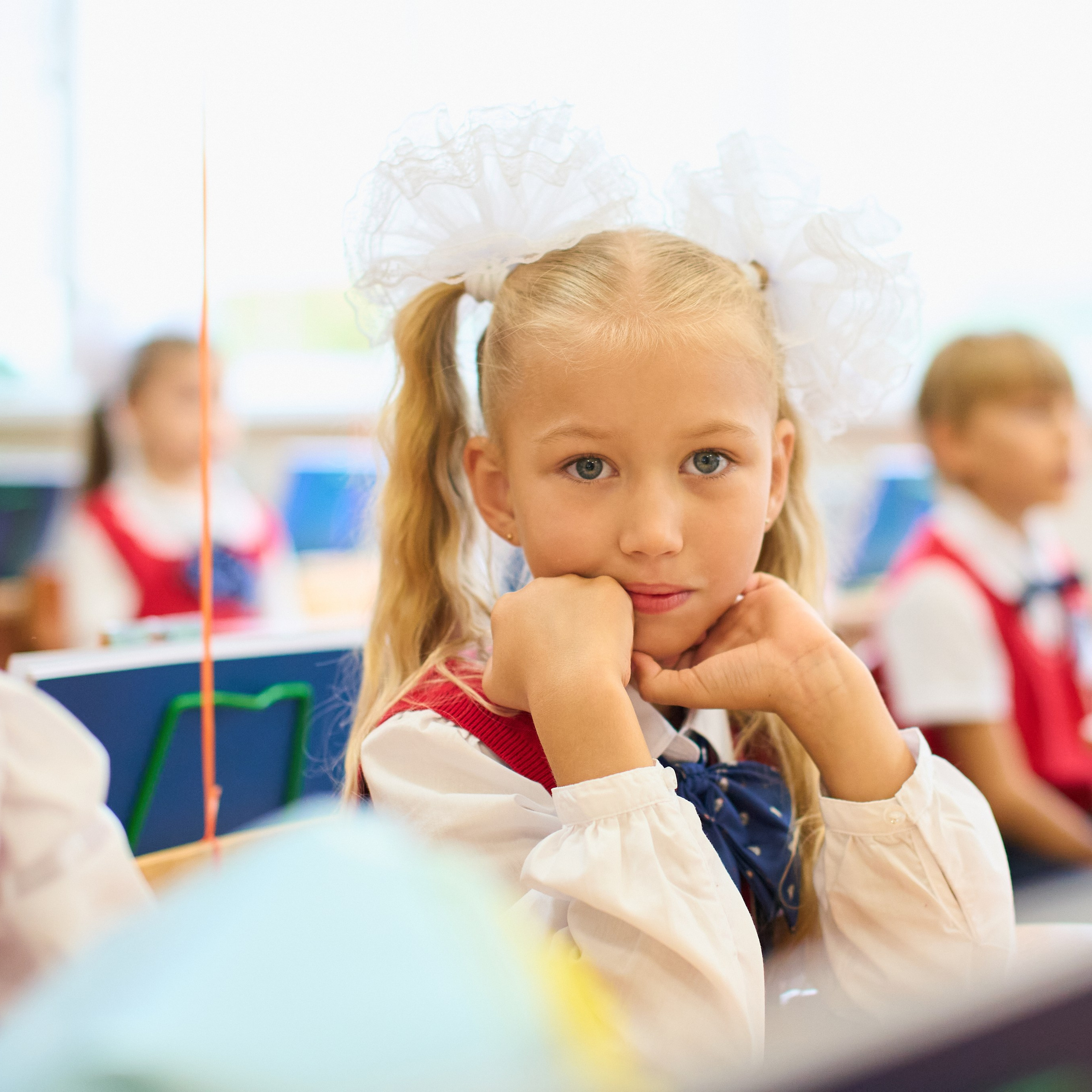 Первоклашки. 10 Гимназия, 2025 год. Репортажный и женский фотограф в Новосибирске