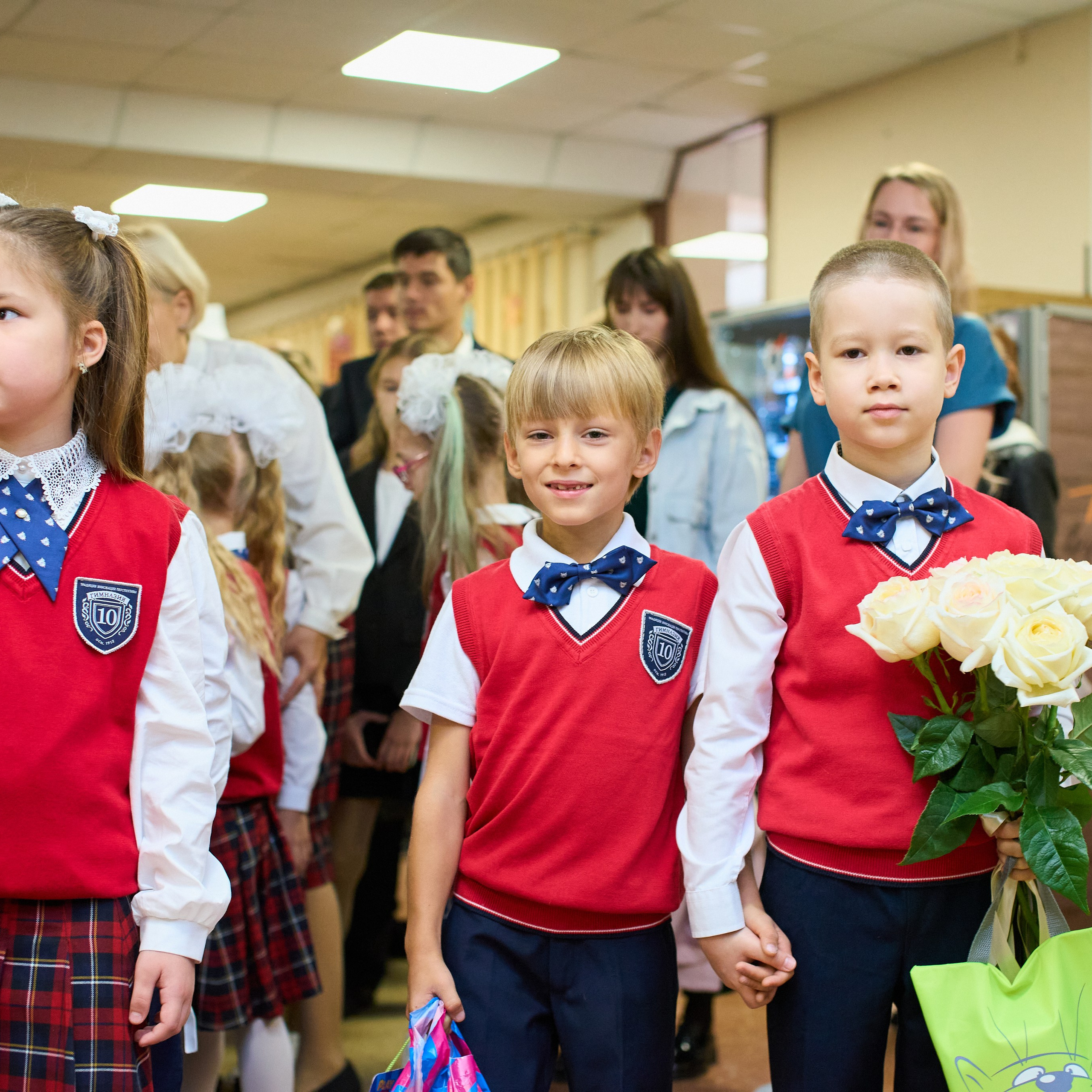 Первоклашки. 10 Гимназия, 2025 год. Репортажный и женский фотограф в Новосибирске