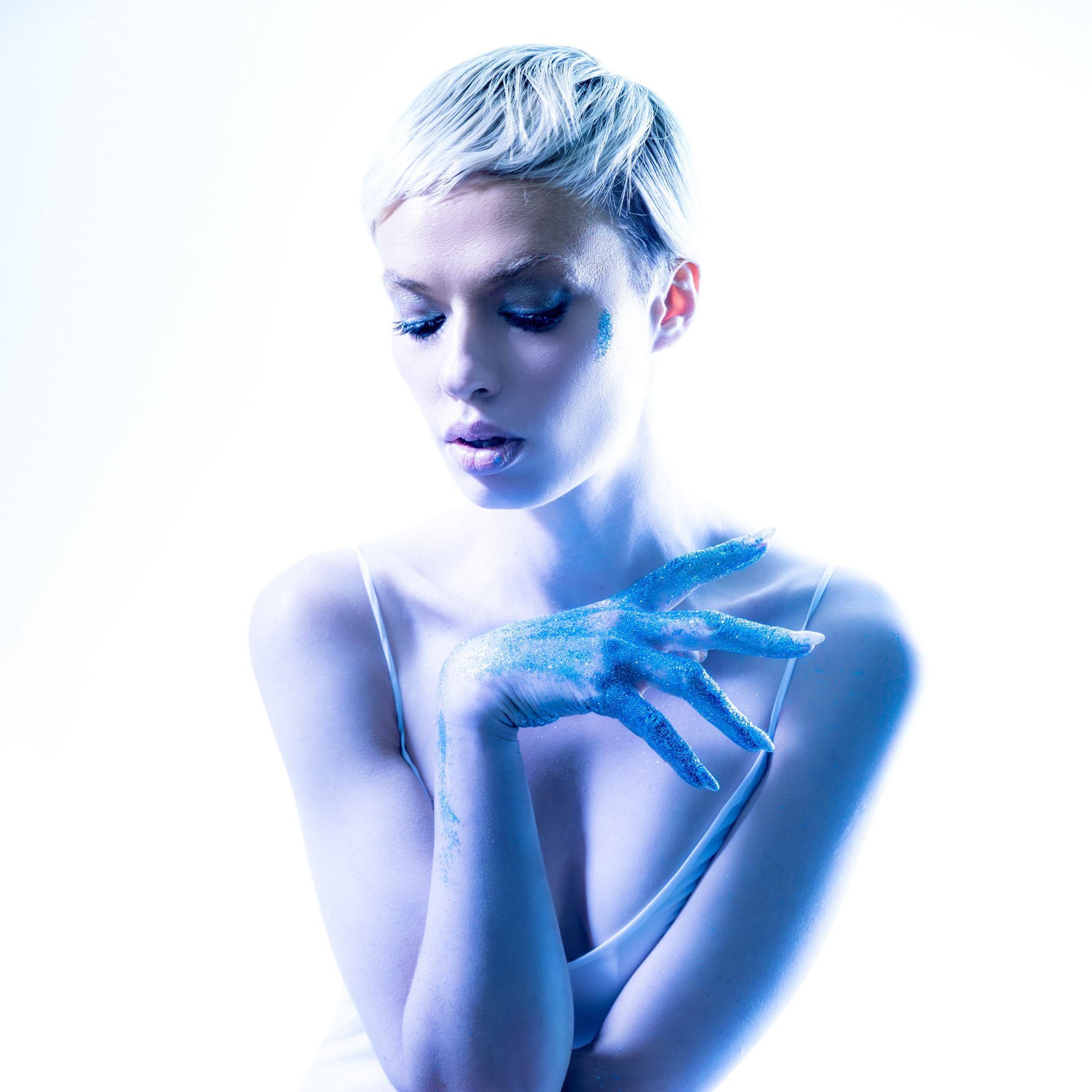 Winter story in cold colors and impressions. Denis Borovskikh photographer fine art fashion