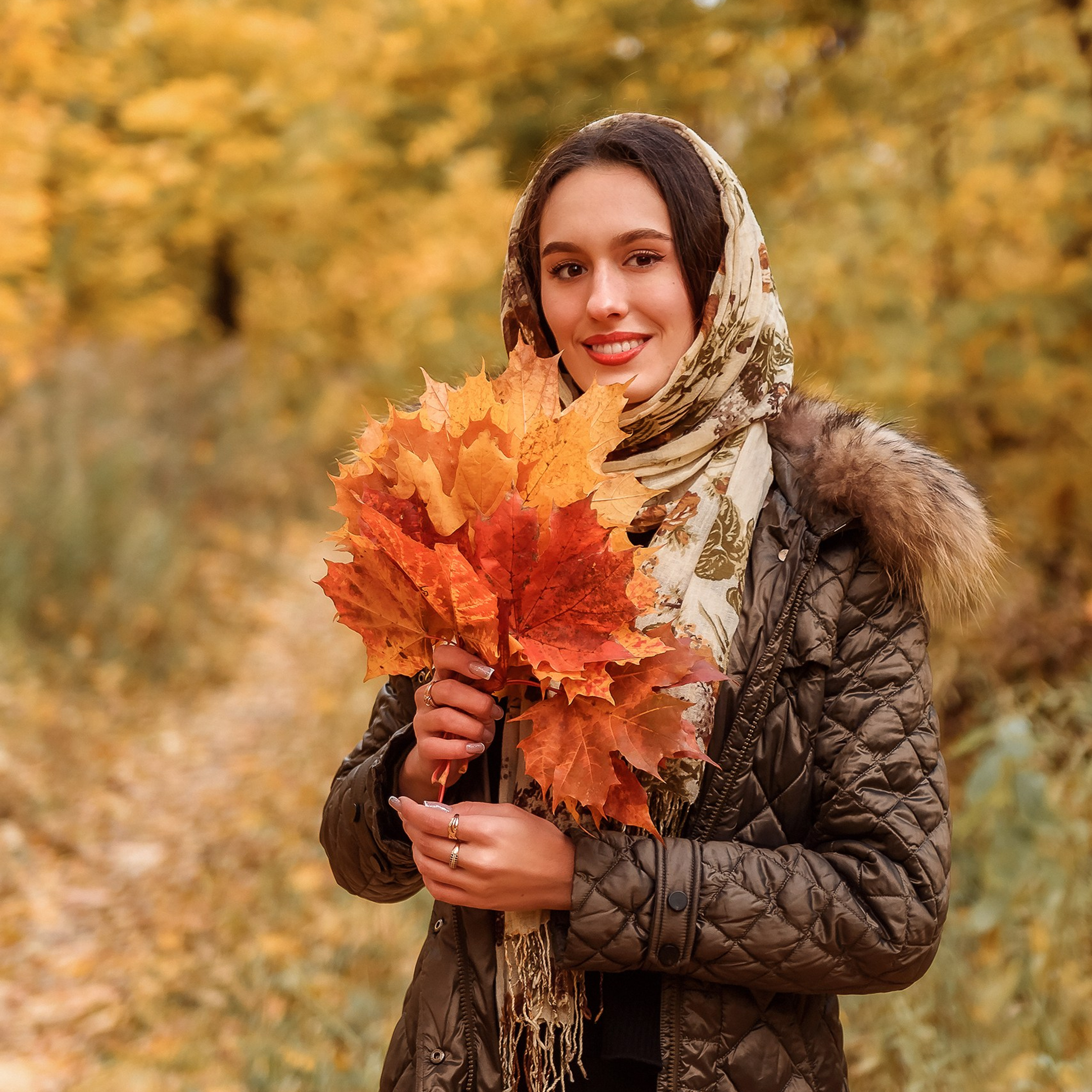 Прогулочная фотосессия, Фотопрогулка, Фотосессия на улице, Осенний портрет, Фотограф Брянск