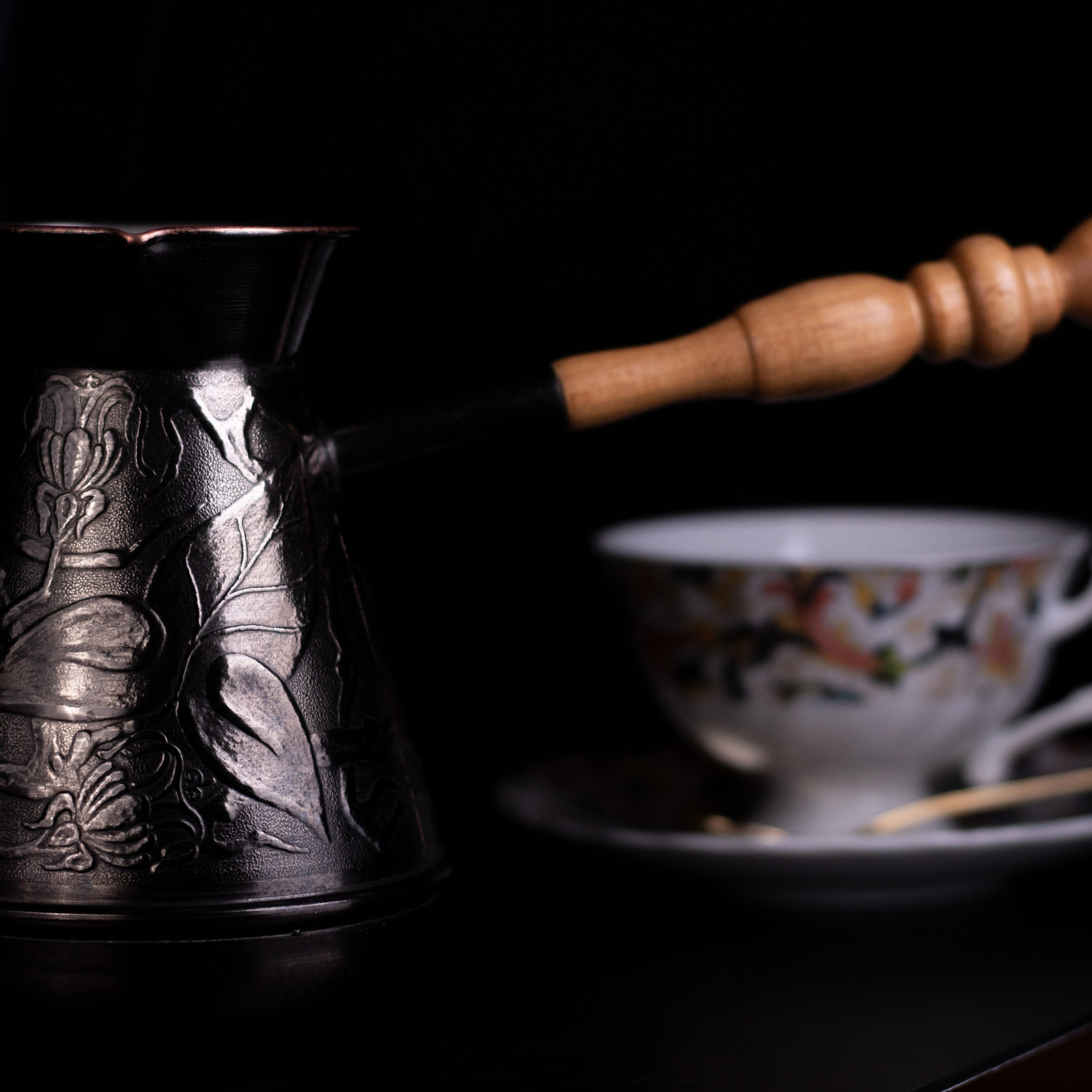 Турка и чашка.