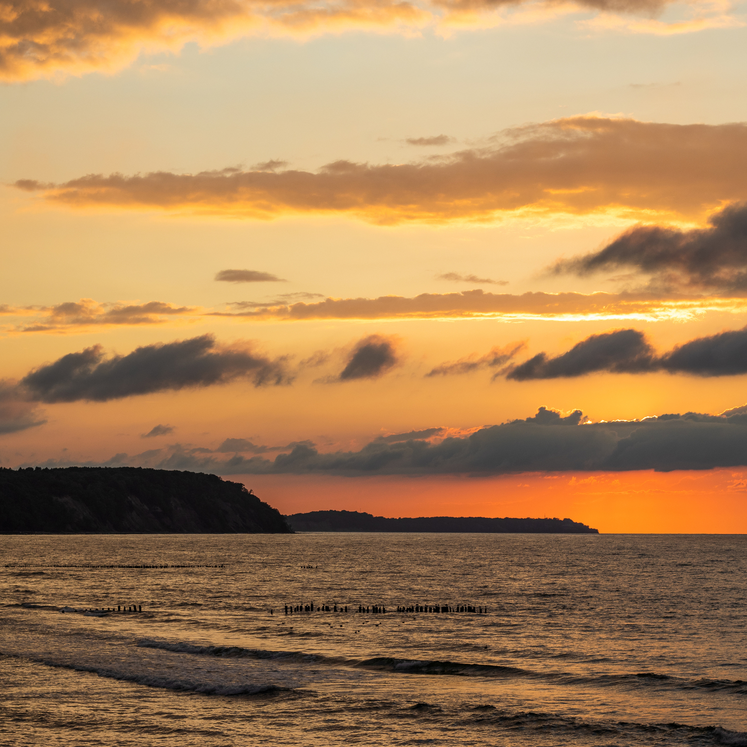 Светлогорск. Закат. Вид на Филинскую бухту.