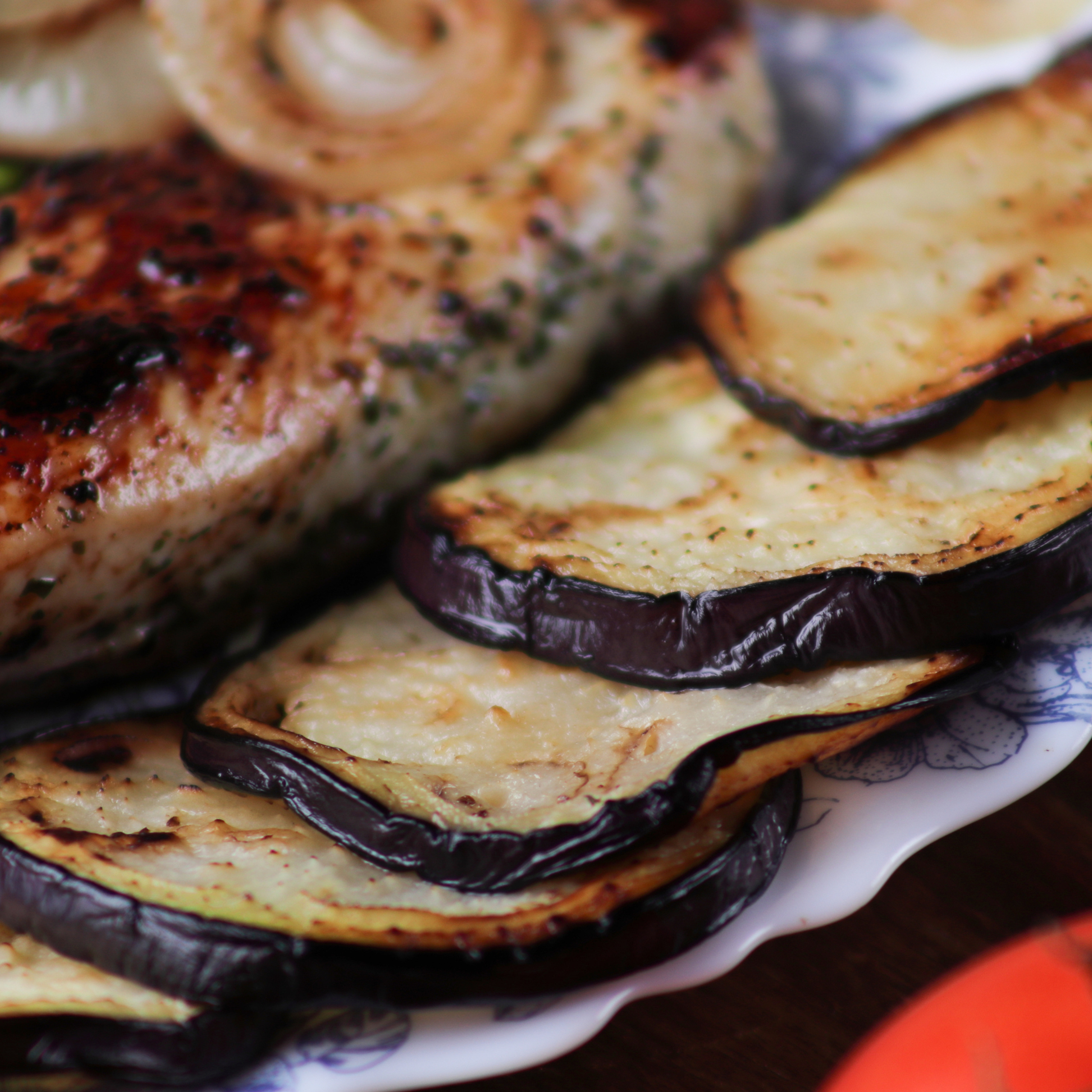 Жареные баклажаны.