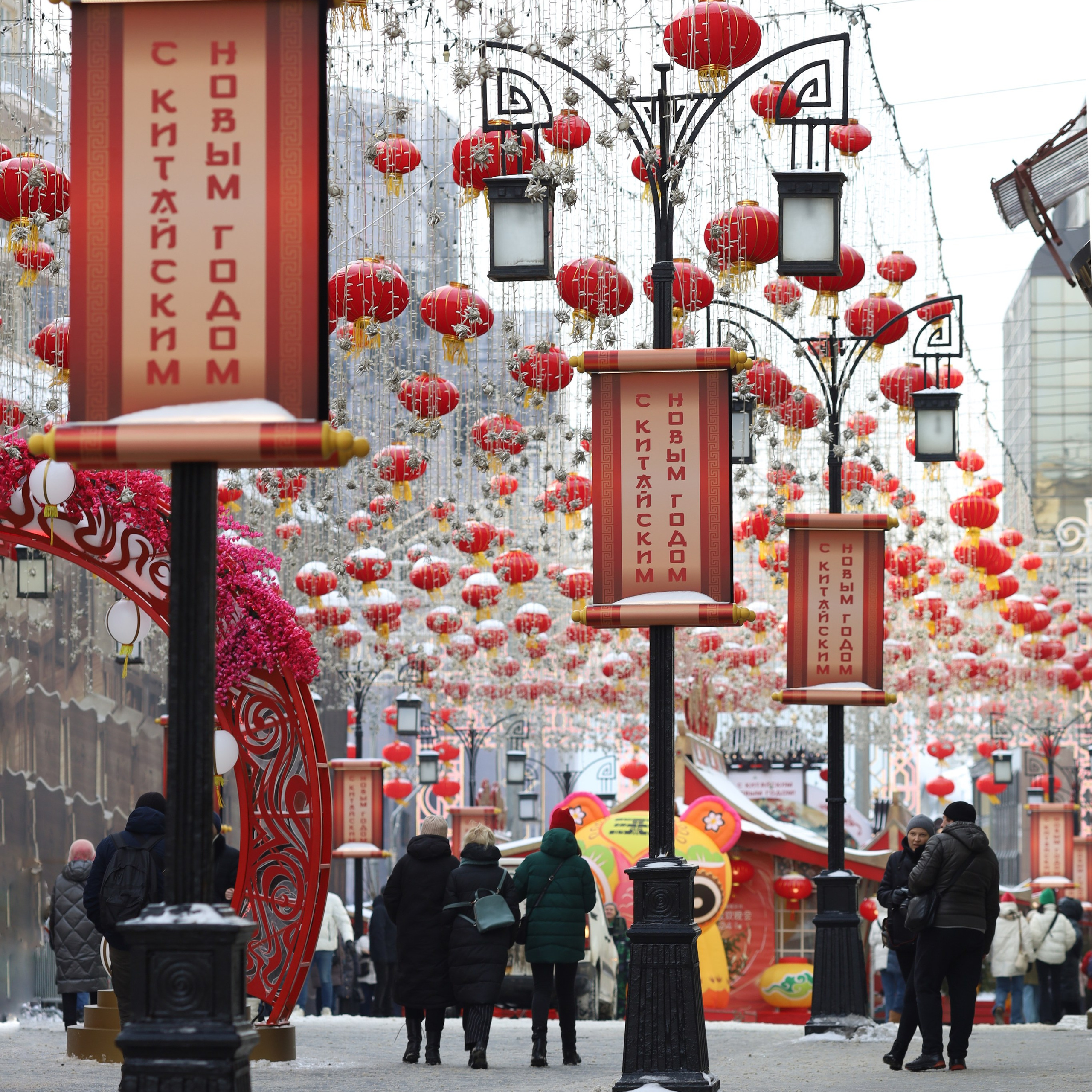 Китайский новый год в Москве. Китайские фонарики