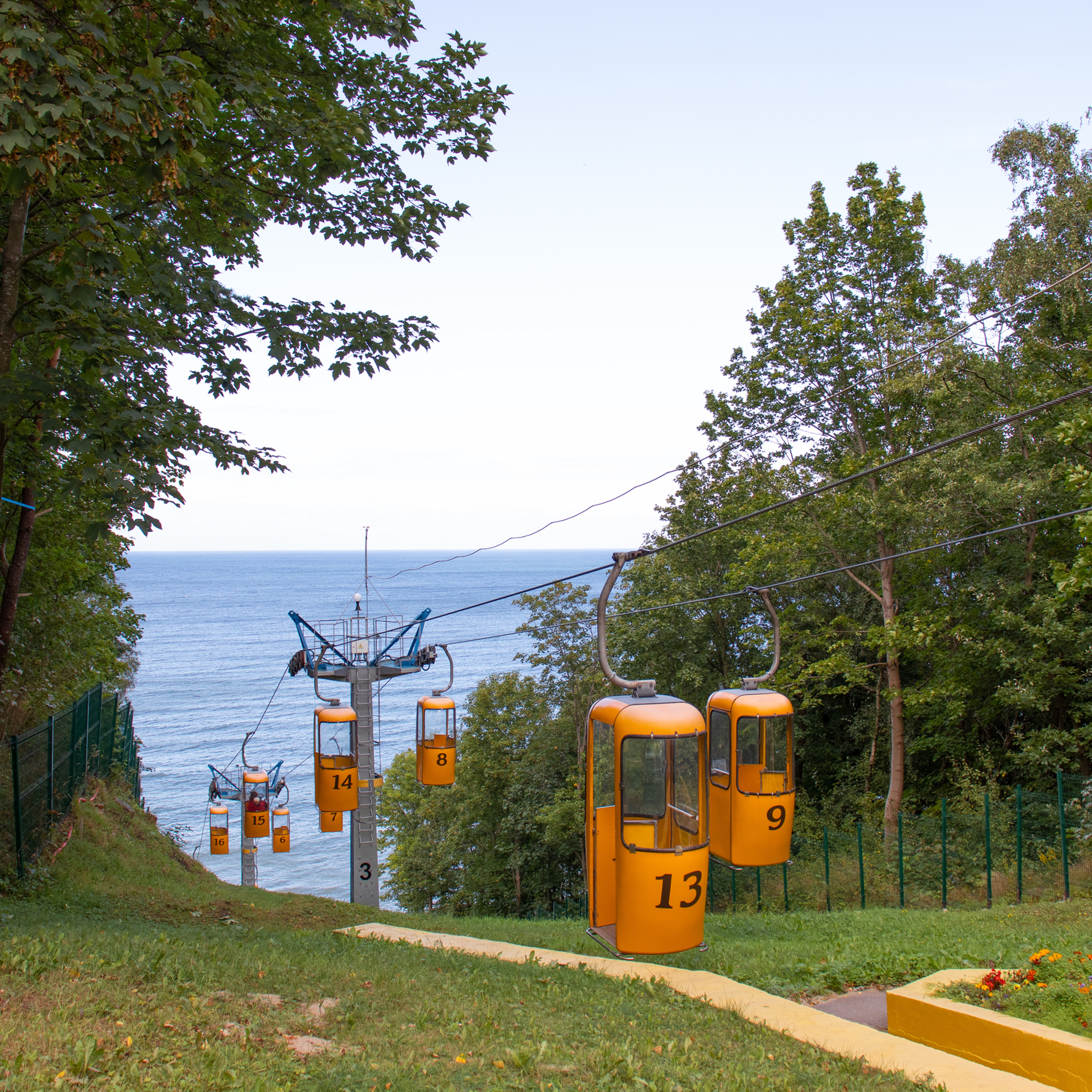 Светлогорск. Достопримечательности. Канатная дорога.