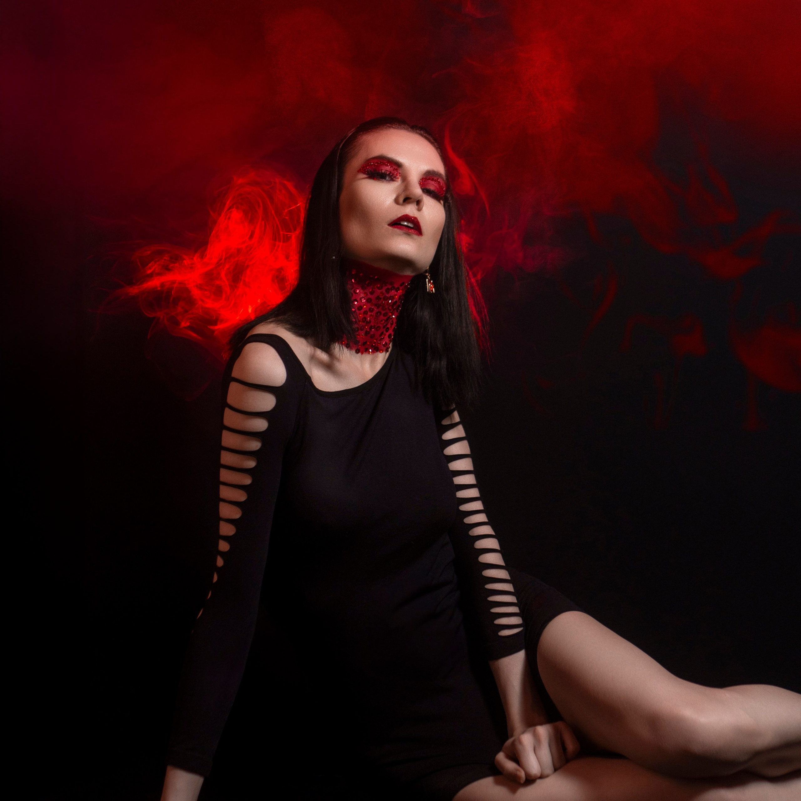 Красный грим