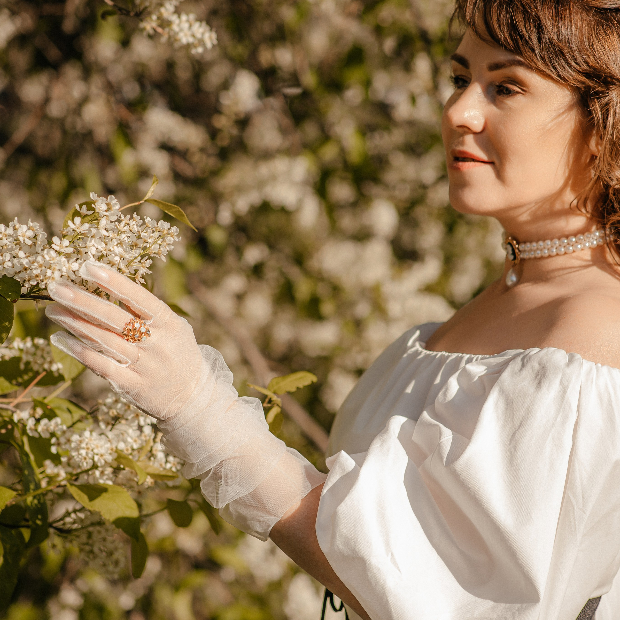 белое цветение