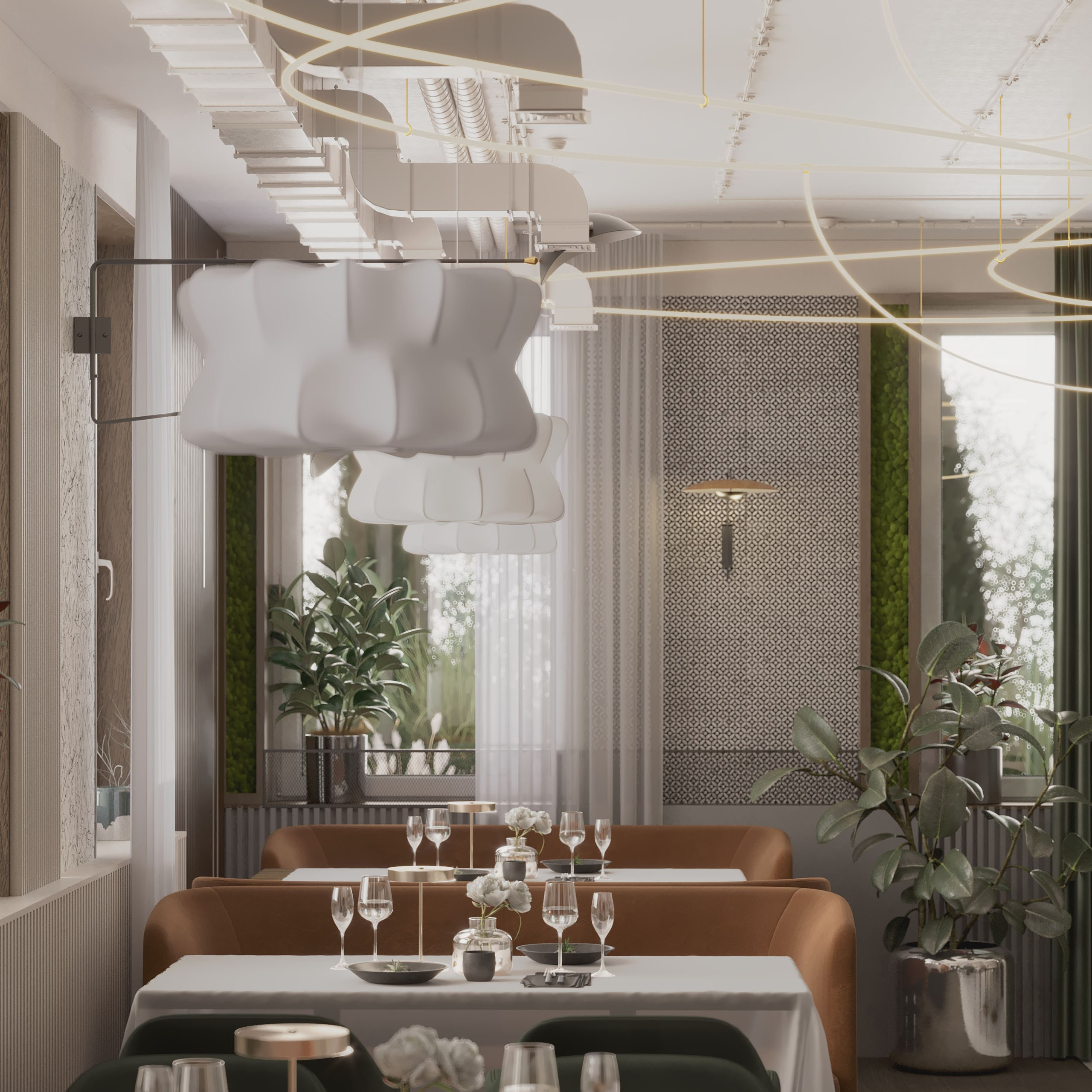 Ресторан Astoria. Портфолио 3D визуализатора