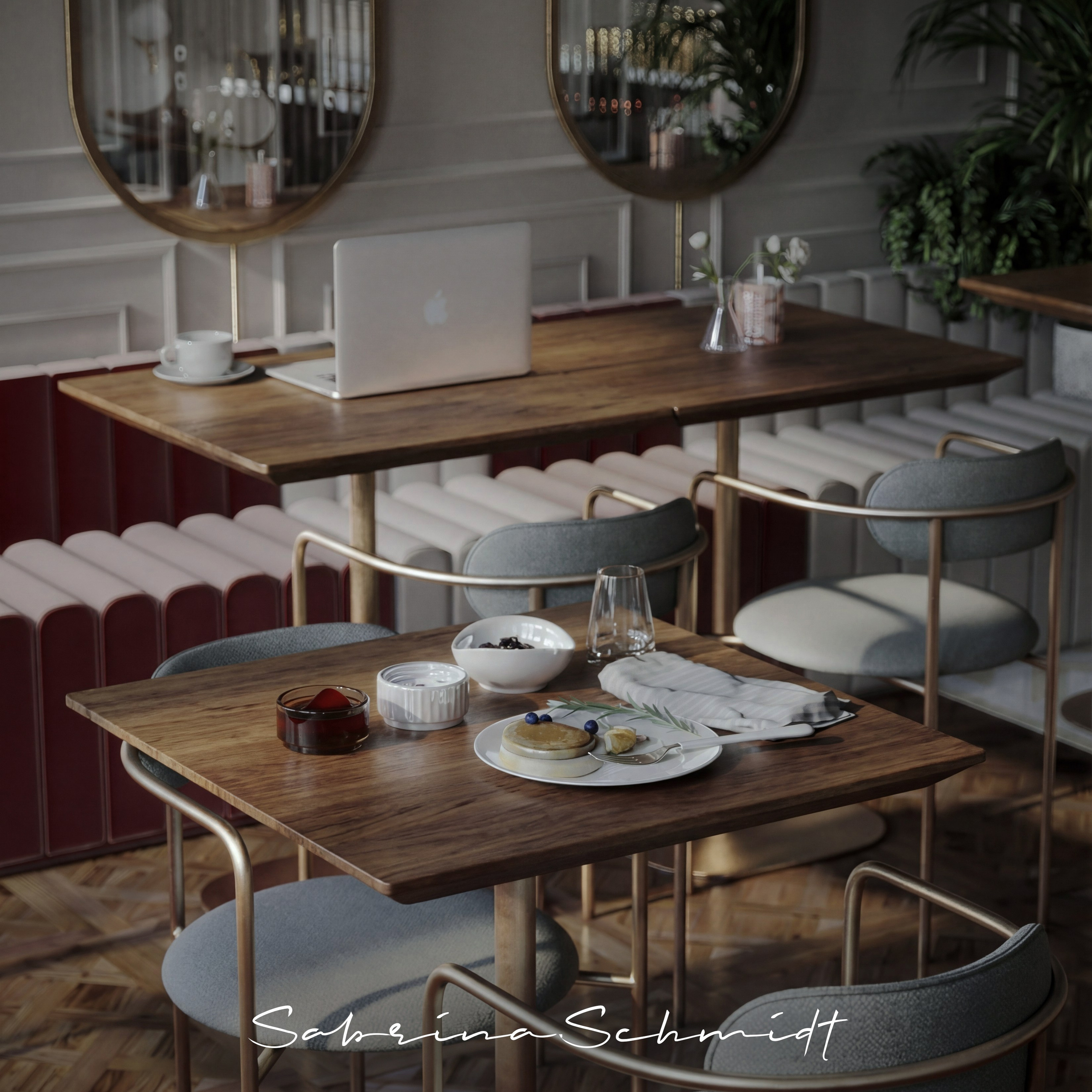 Кафе — Сытый кот. Портфолио 3D визуализатора