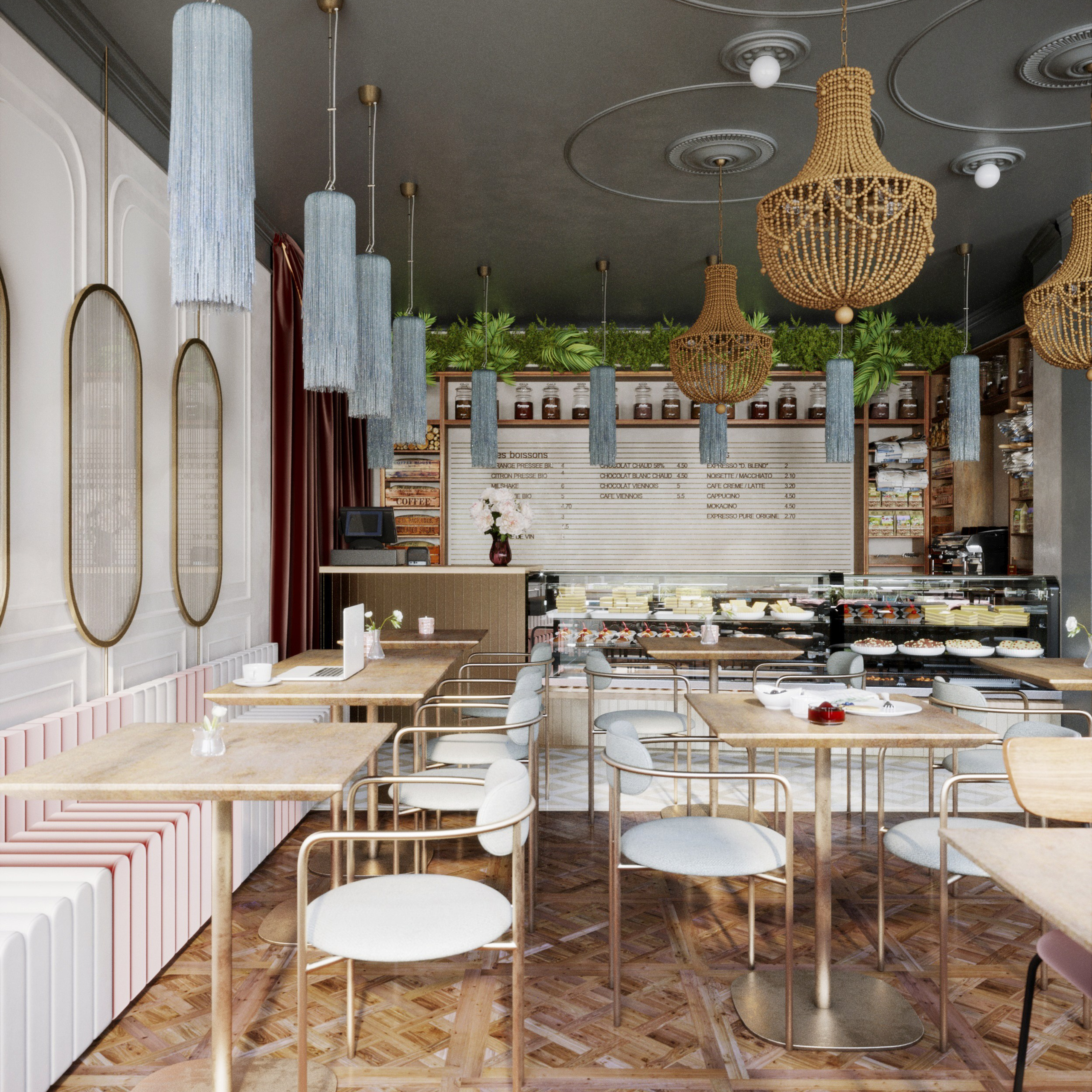 Кафе — Сытый кот. Портфолио 3D визуализатора