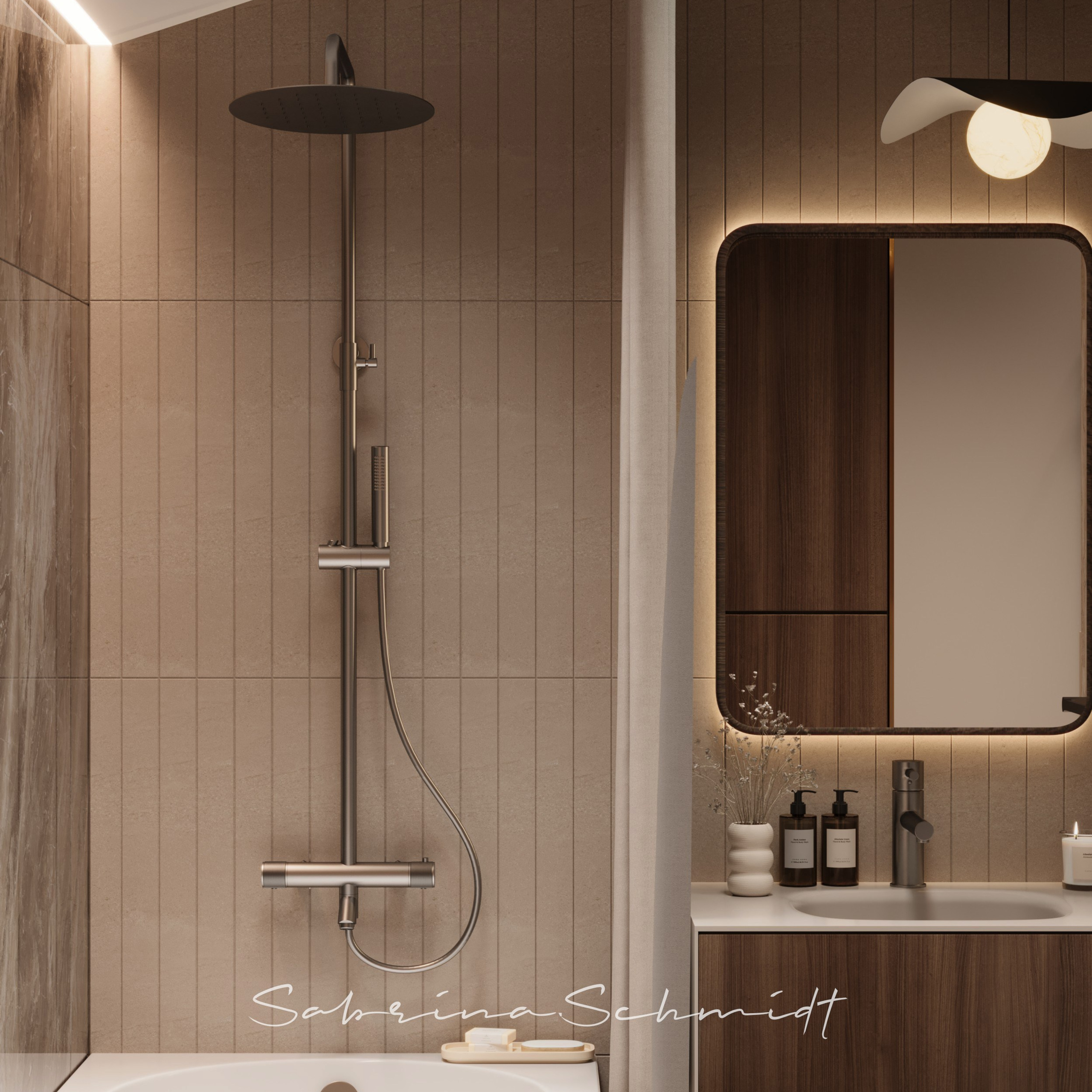 Bath «Reflet d'Opale». Портфолио 3D визуализатора