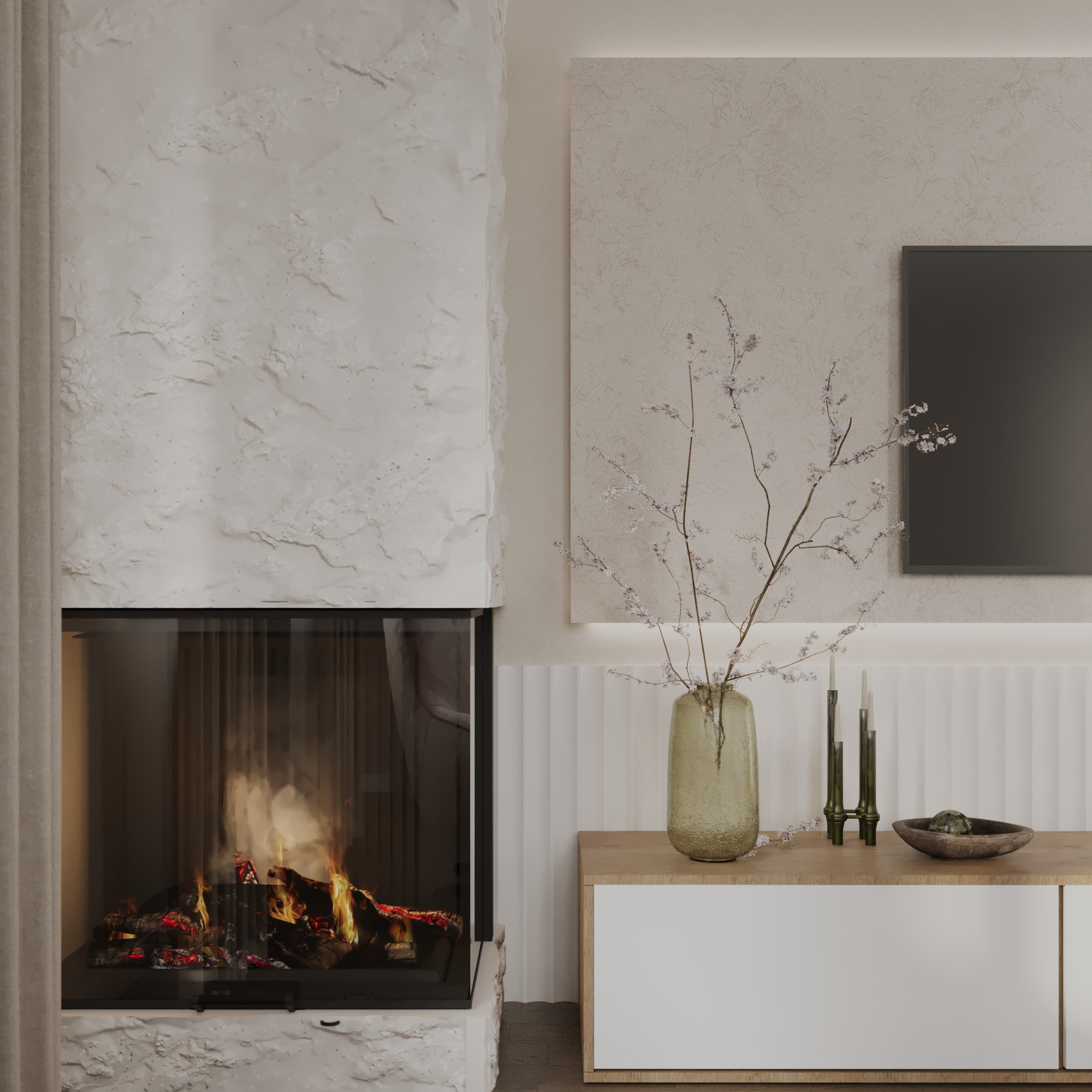 Living «Charme Caché». Портфолио 3D визуализатора