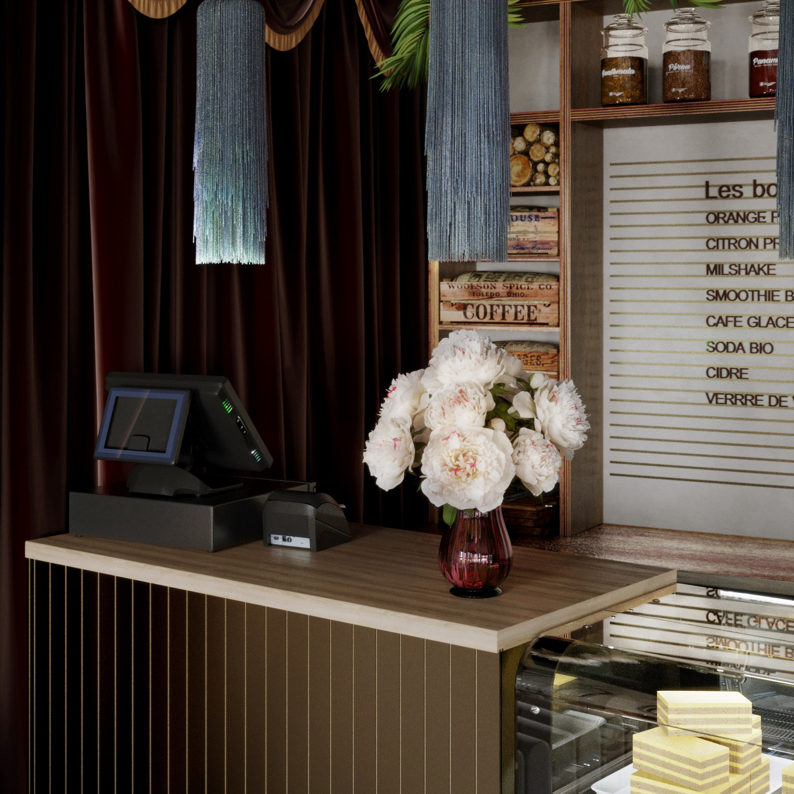 Кафе — Сытый кот. Портфолио 3D визуализатора